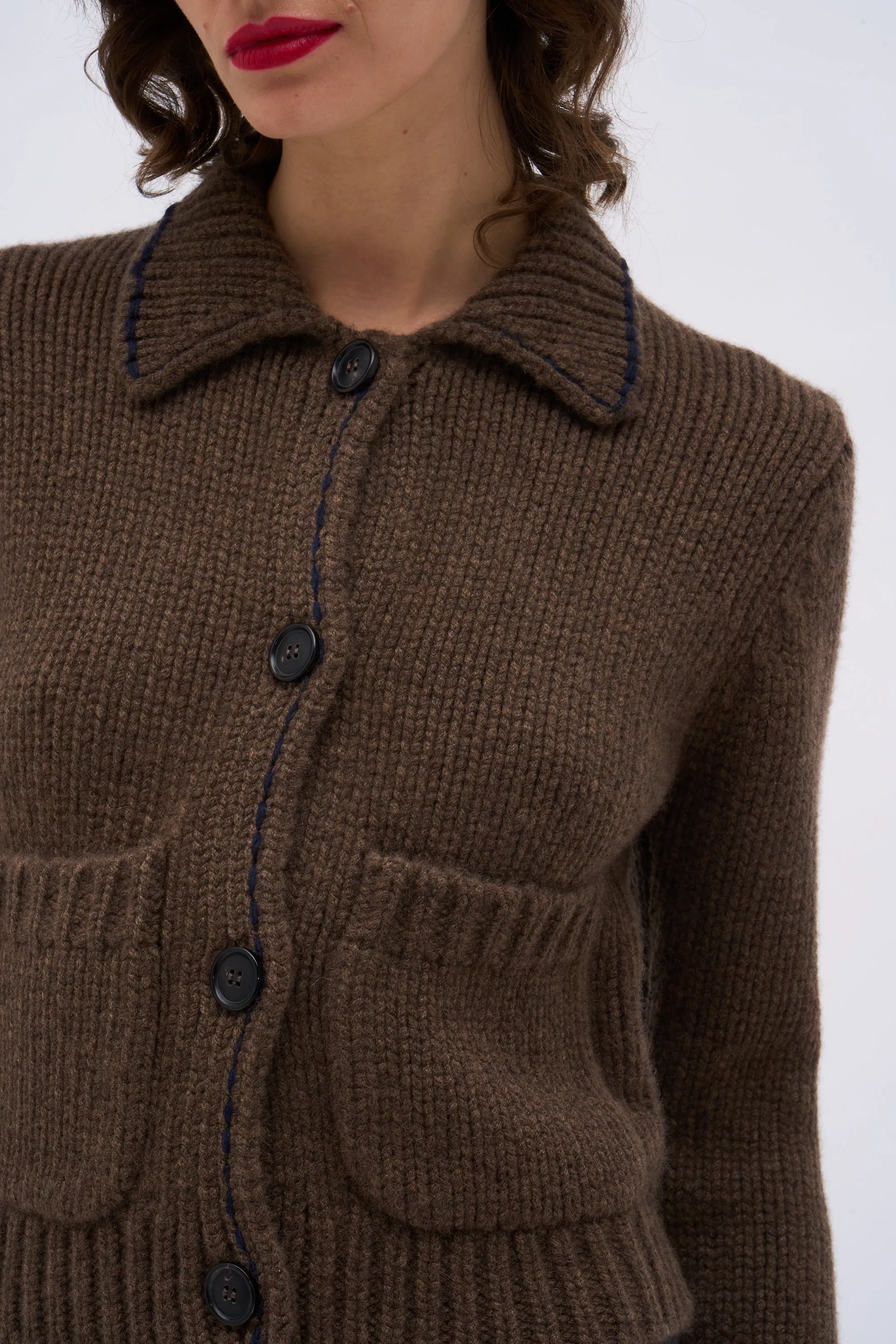 Cardigan court en cachemire mélangé sold by Paul & Joe product image thumbnail 3