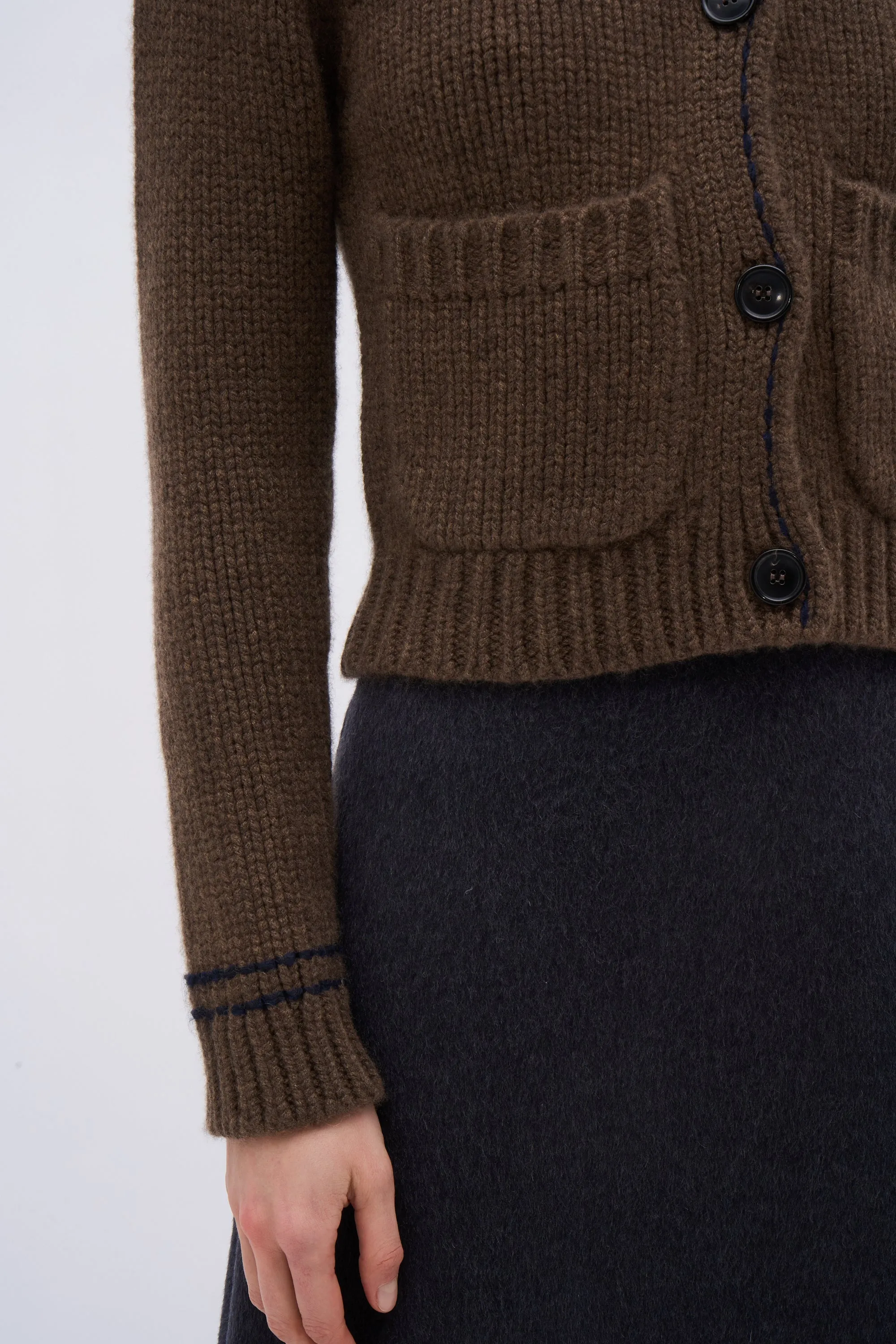 Cardigan court en cachemire mélangé sold by Paul & Joe product image thumbnail 4