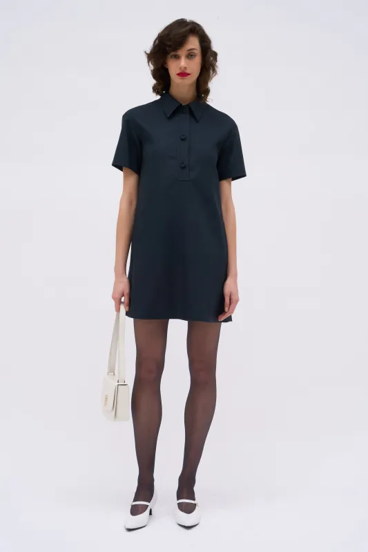 Robe polo courte en canvas de laine sold by Paul & Joe