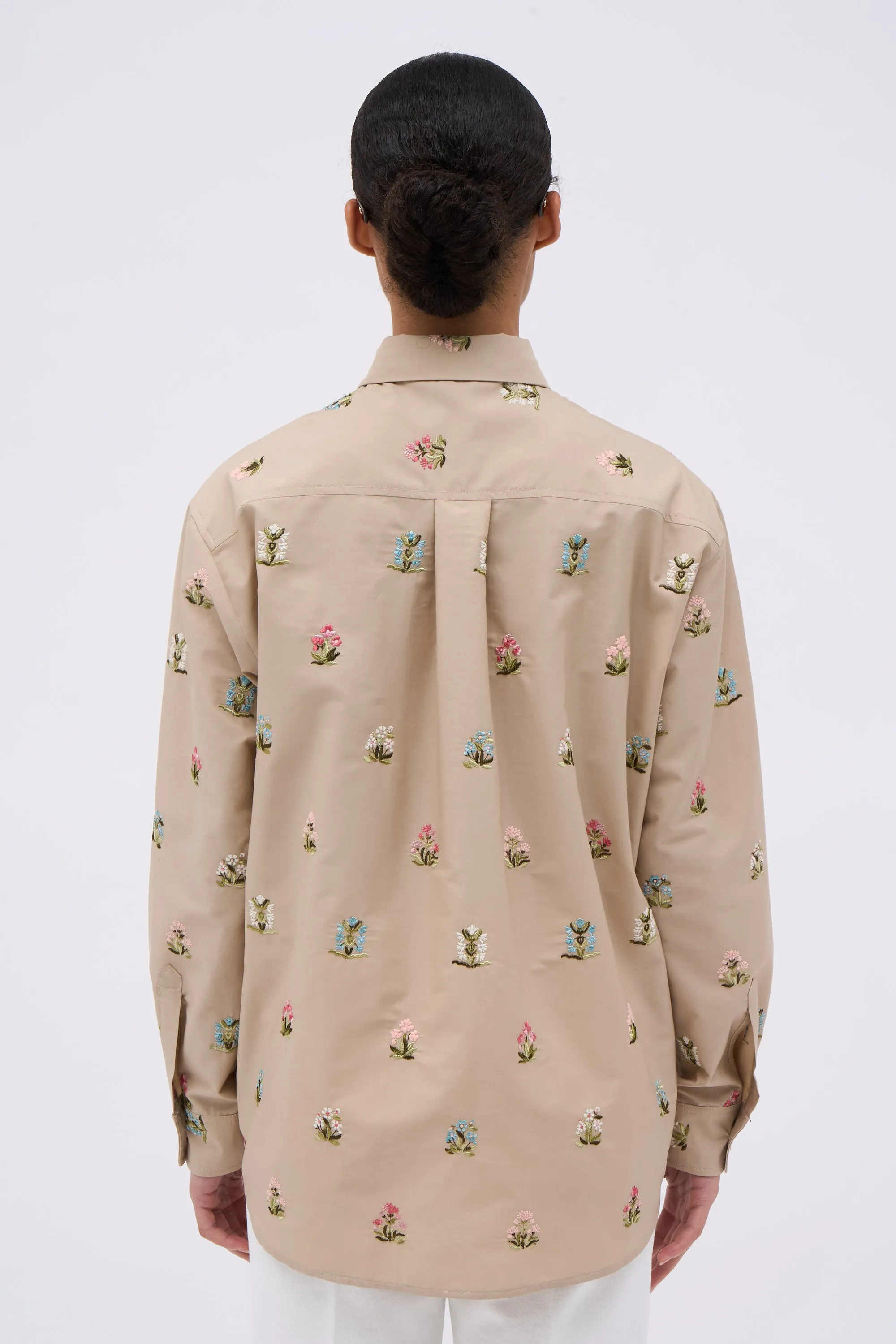 Chemise en popeline de coton brodée à motif fleuri sold by Paul & Joe product image thumbnail 3