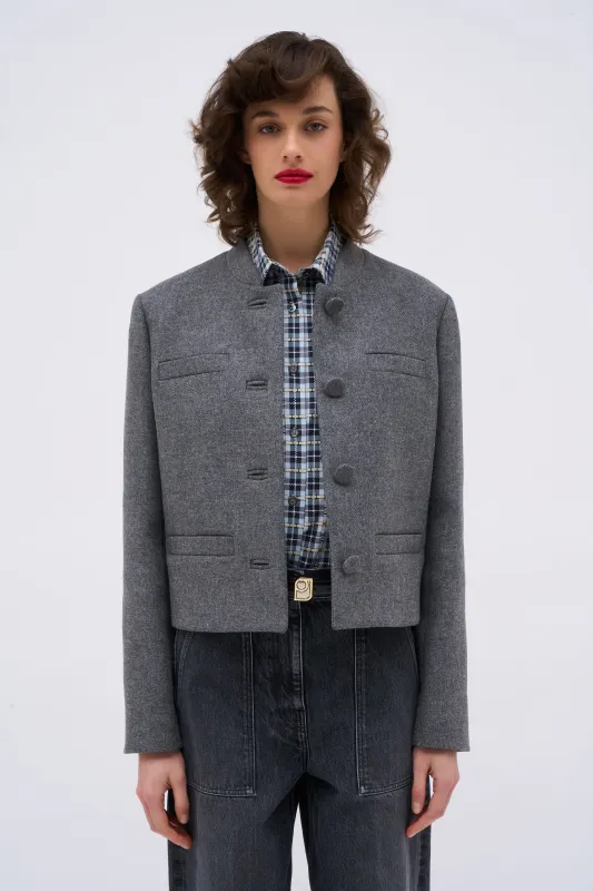 Veste courte en drap de laine sold by Paul & Joe