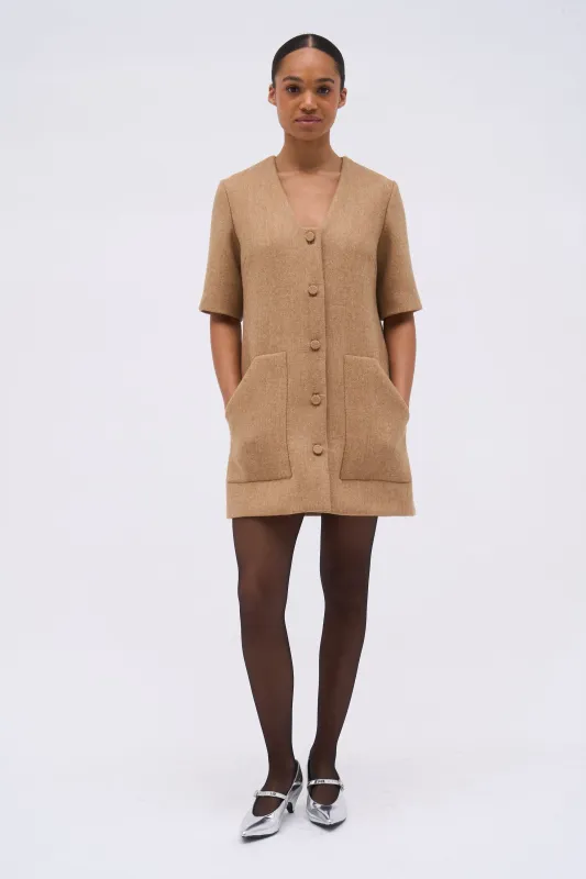 Robe courte en drap de laine sold by Paul & Joe