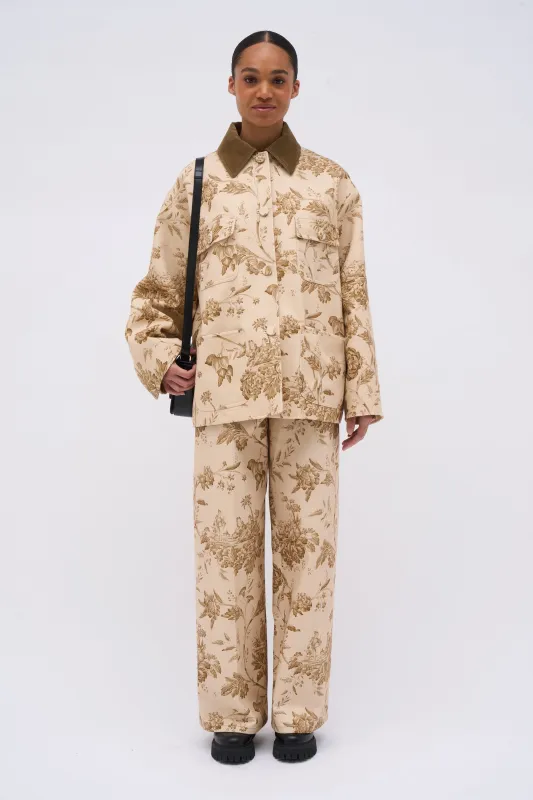 Veste en twill de coton imprimé toile de Jouy made by Paul & Joe