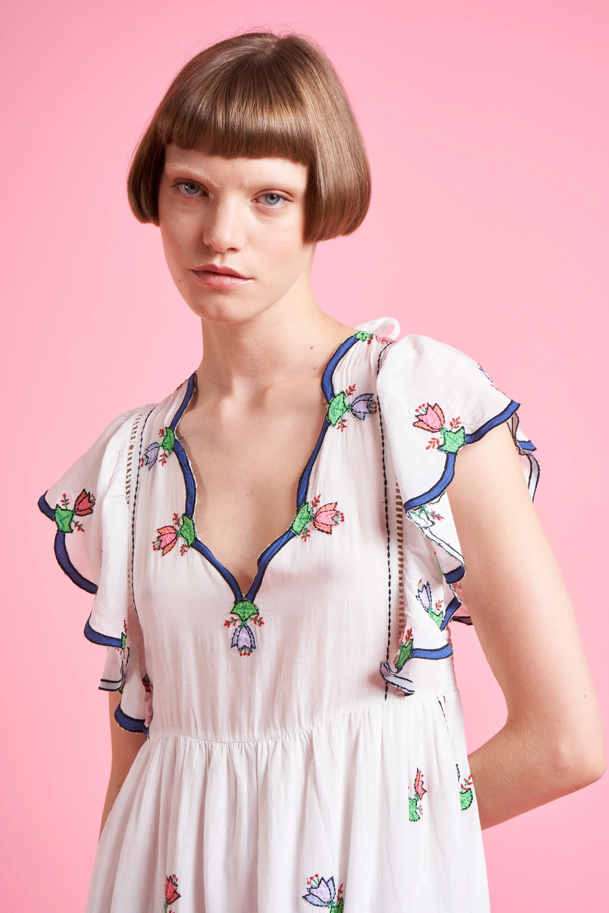 Robe en mousseline de coton brodée sold by Paul & Joe product image thumbnail 4