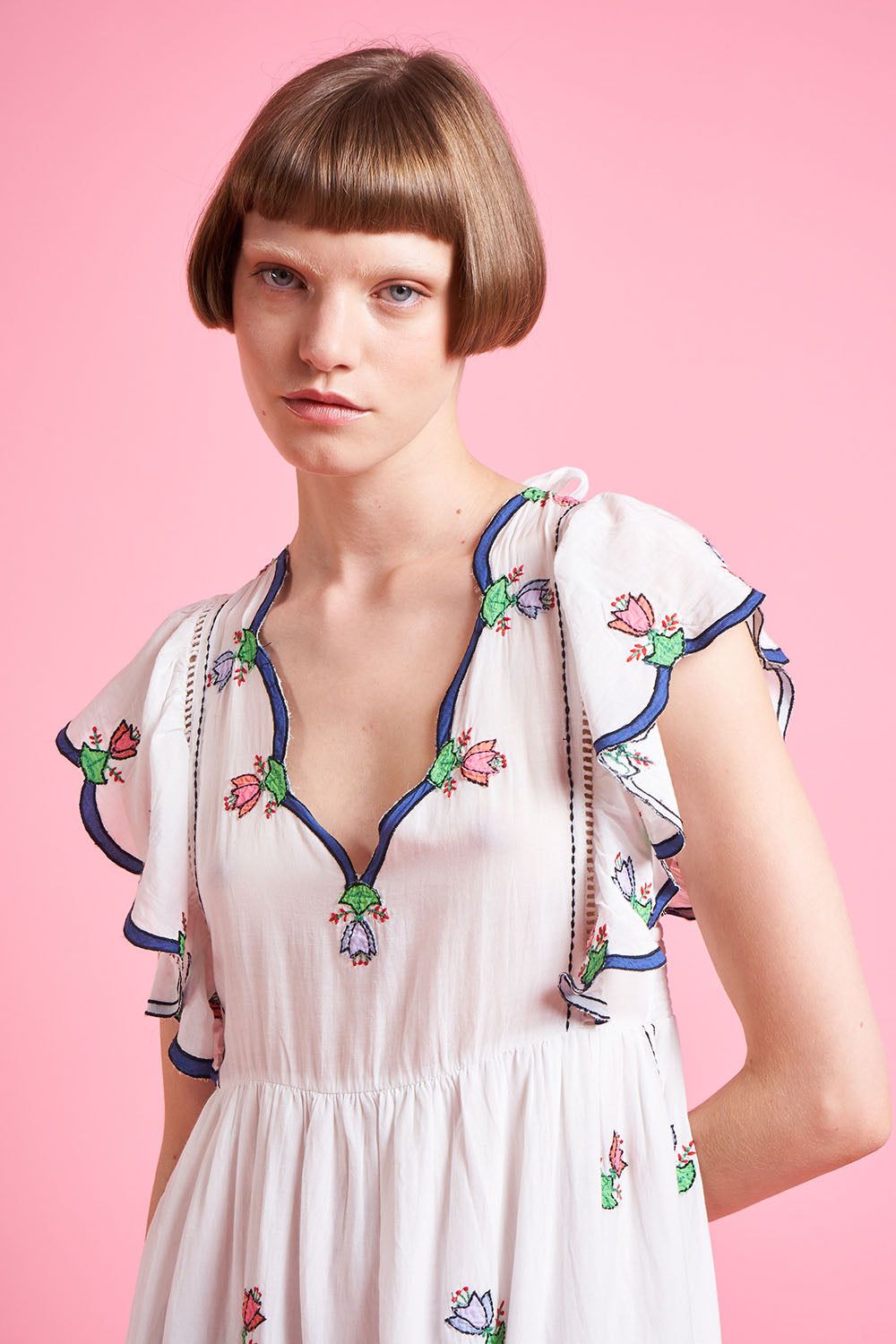 Robe en mousseline de coton brodée sold by Paul & Joe product image thumbnail 2