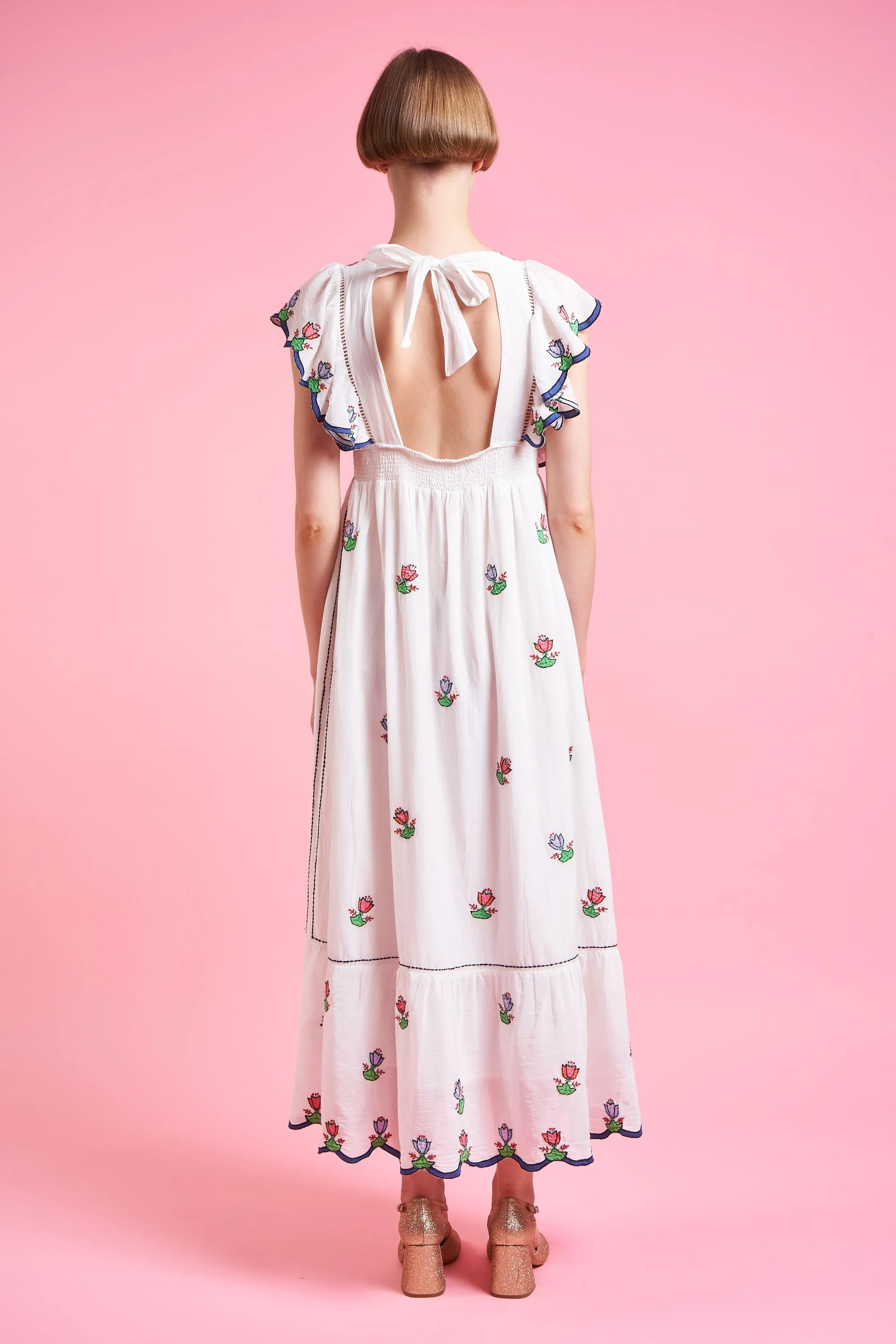 Robe en mousseline de coton brodée sold by Paul & Joe product image thumbnail 3