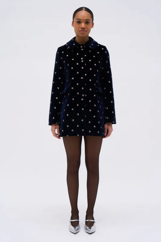 Veste 3/4 en velours imprimé fleuri sold by Paul & Joe