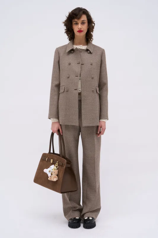 Veste en laine vierge pied de poule sold by Paul & Joe