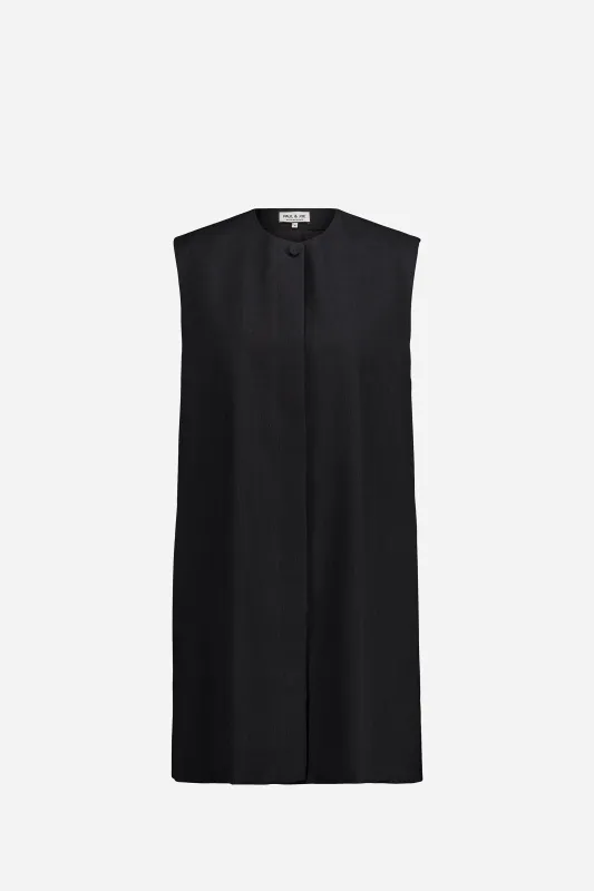 Robe chasuble courte en laine cady sold by Paul & Joe