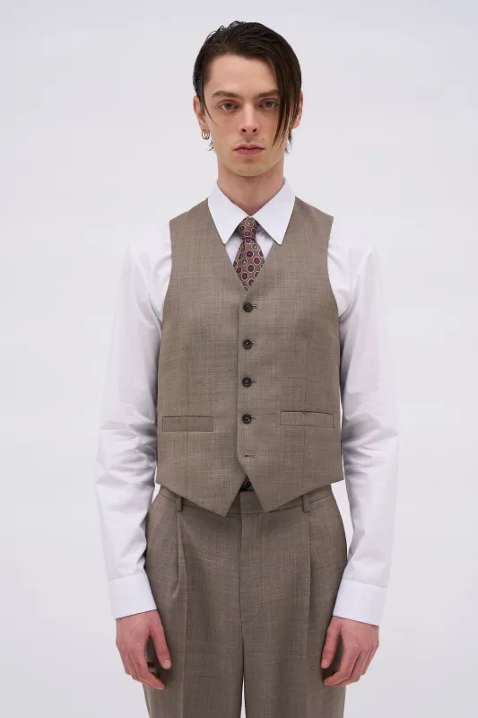 Gilet de costume en laine fil à fil sold by Paul & Joe