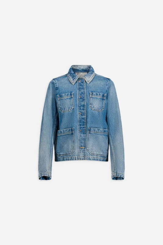 Veste courte en denim délavé sold by Paul & Joe