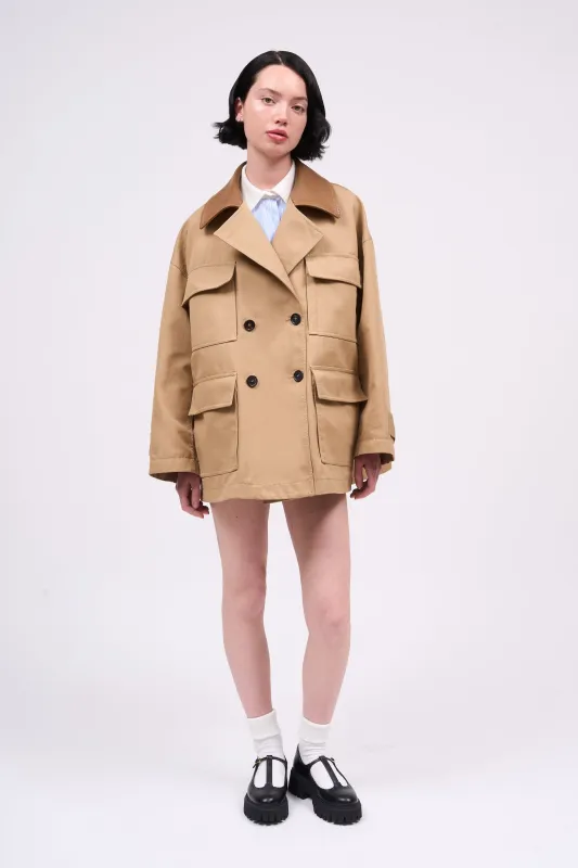 Veste coupe oversized en coton panama made by Paul & Joe
