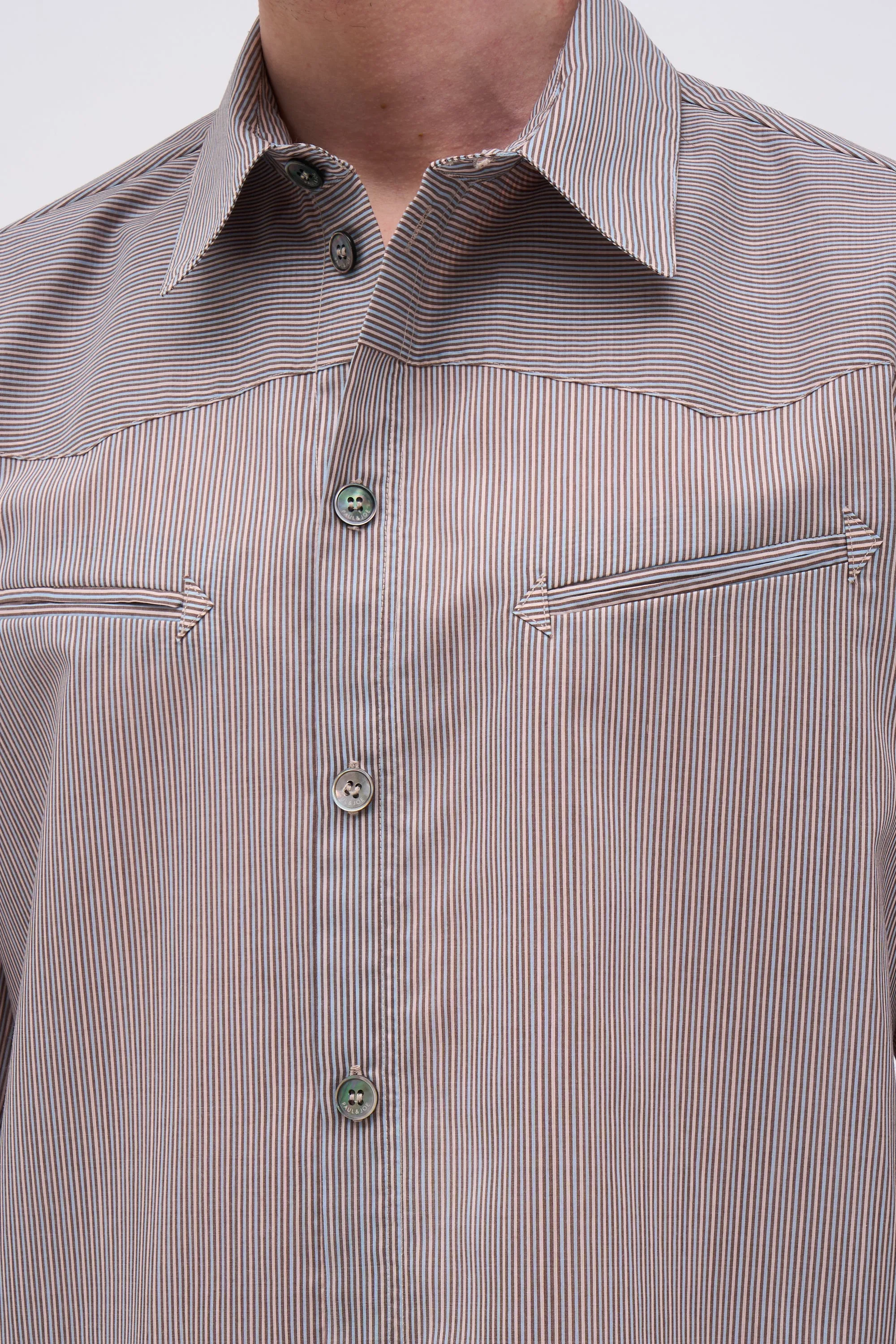 Chemise en mélange soie et laine rayée sold by Paul & Joe product image thumbnail 3