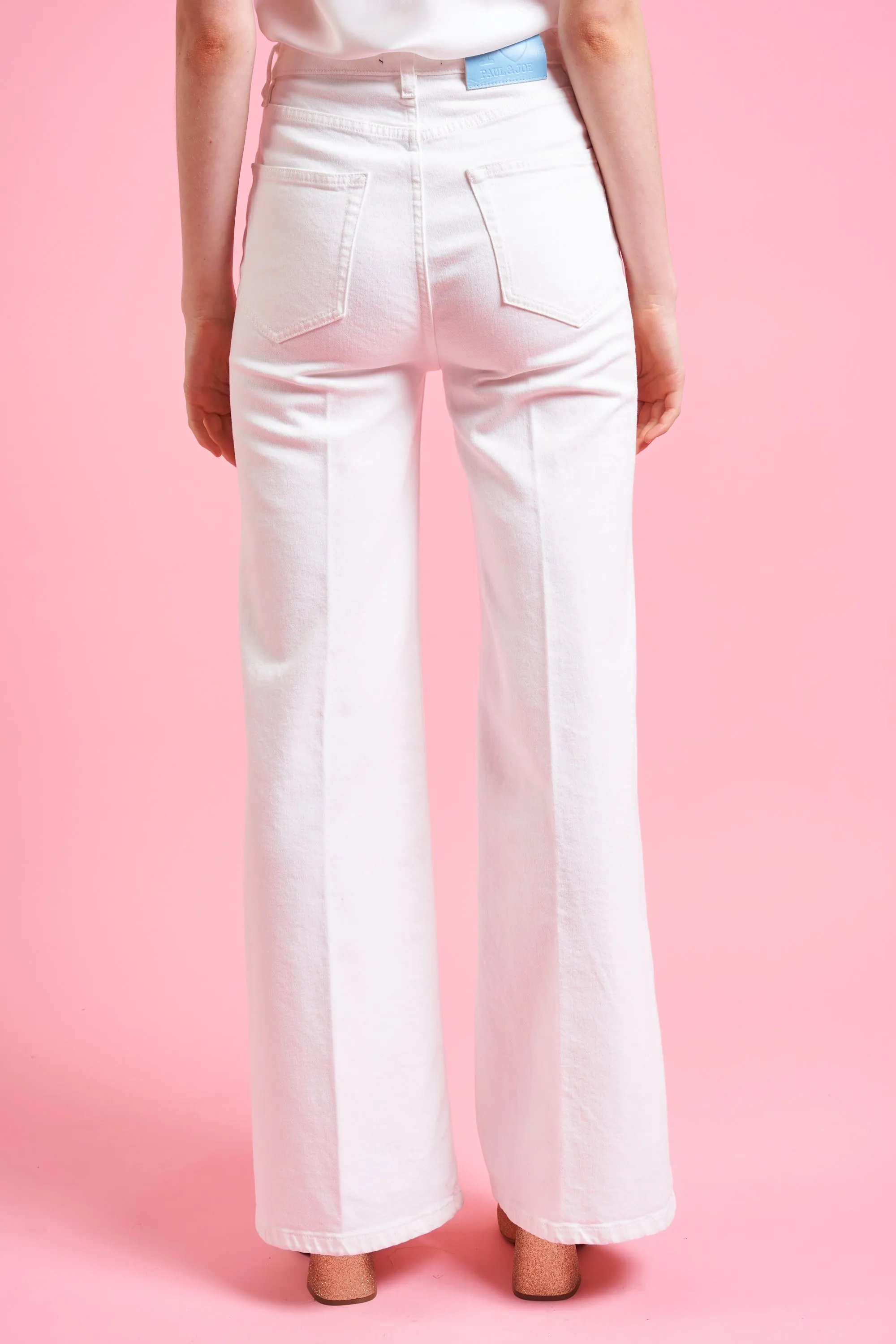 Jean taille haute coupe droite en toile de coton sold by Paul & Joe product image thumbnail 3