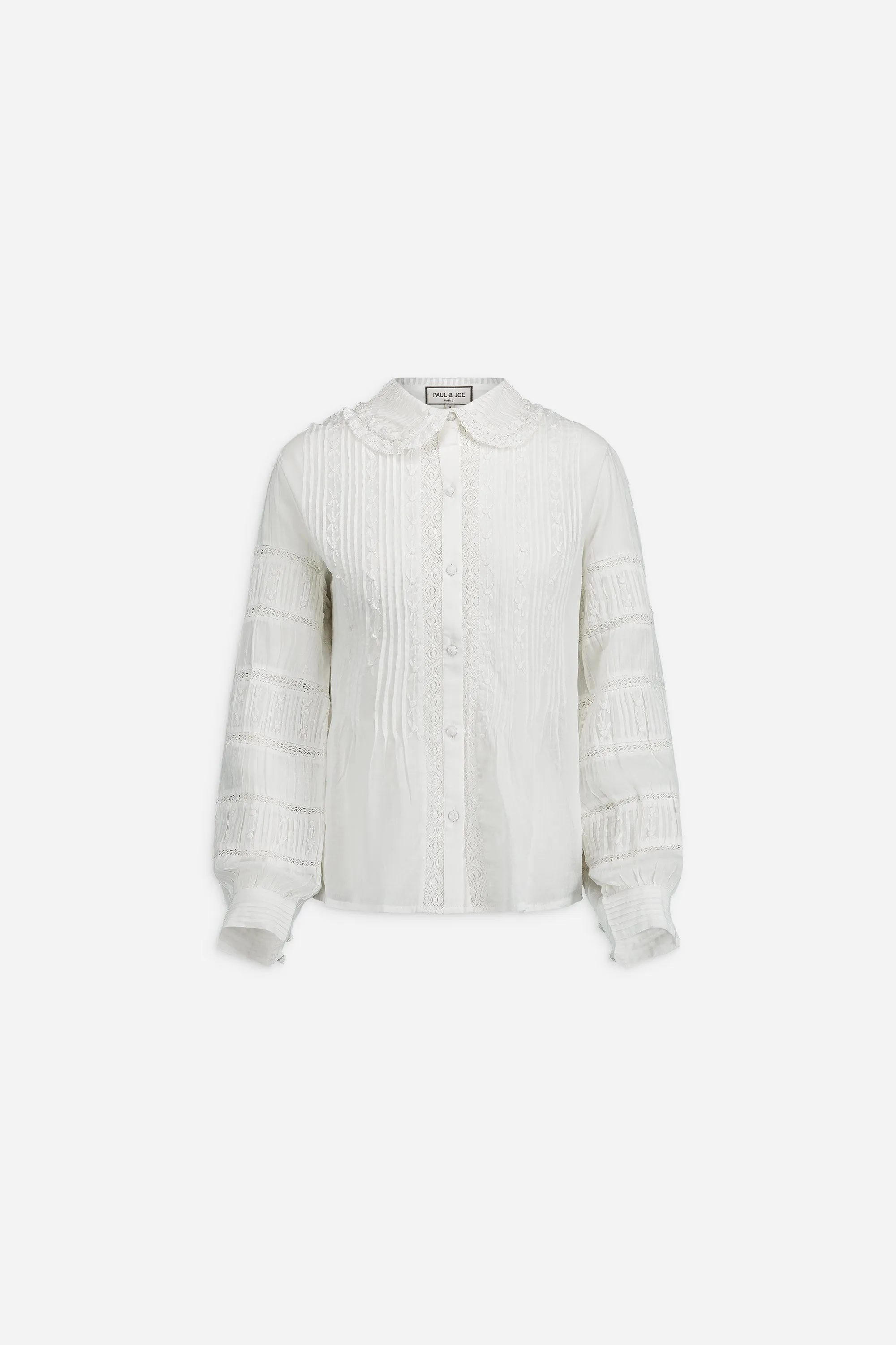 Blouse à manches longues en mousseline de coton sold by Paul & Joe product image thumbnail 4