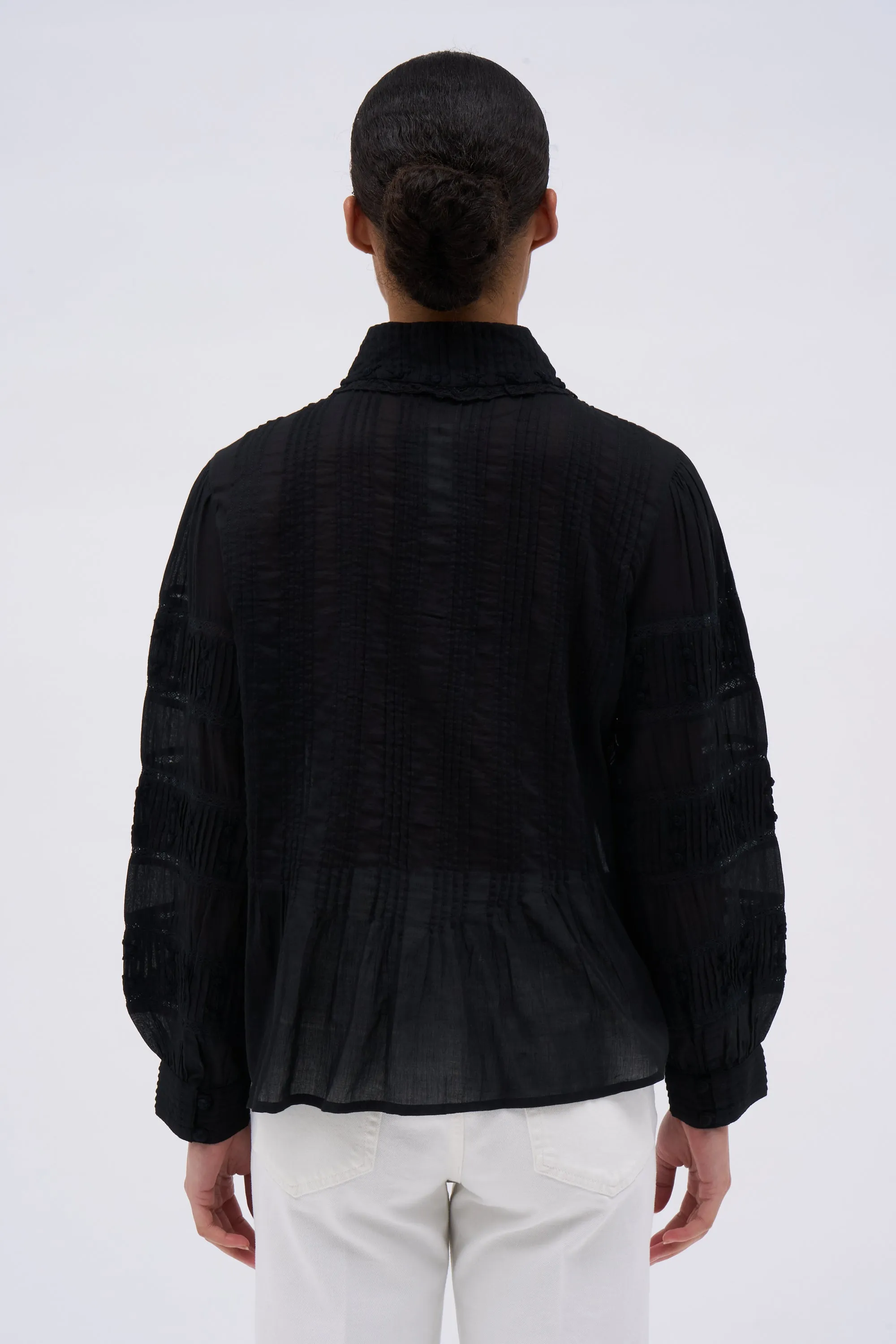 Blouse à manches longues en mousseline de coton sold by Paul & Joe product image thumbnail 3