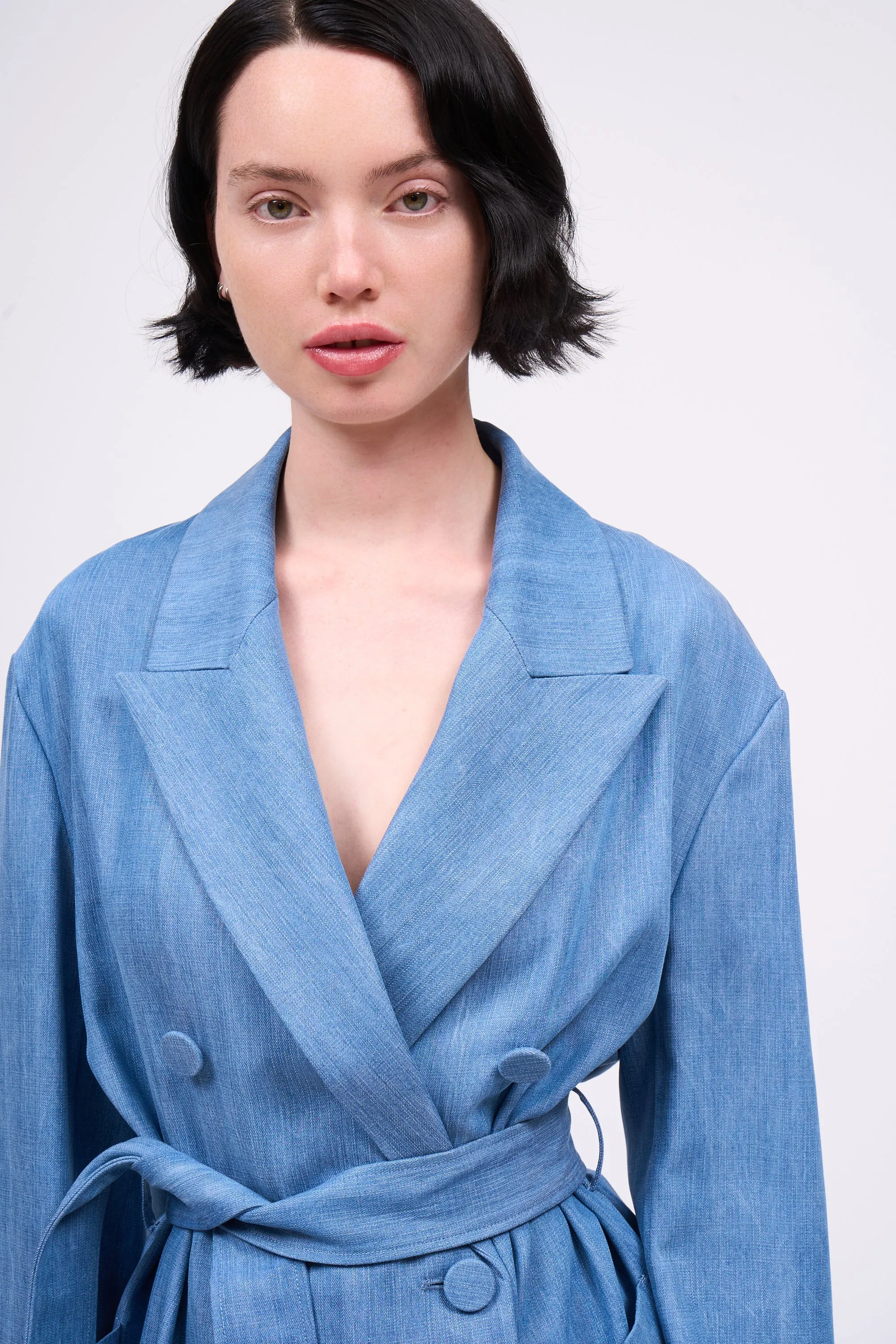 Veste fluide longue en tencel denim sold by Paul & Joe product image thumbnail 3