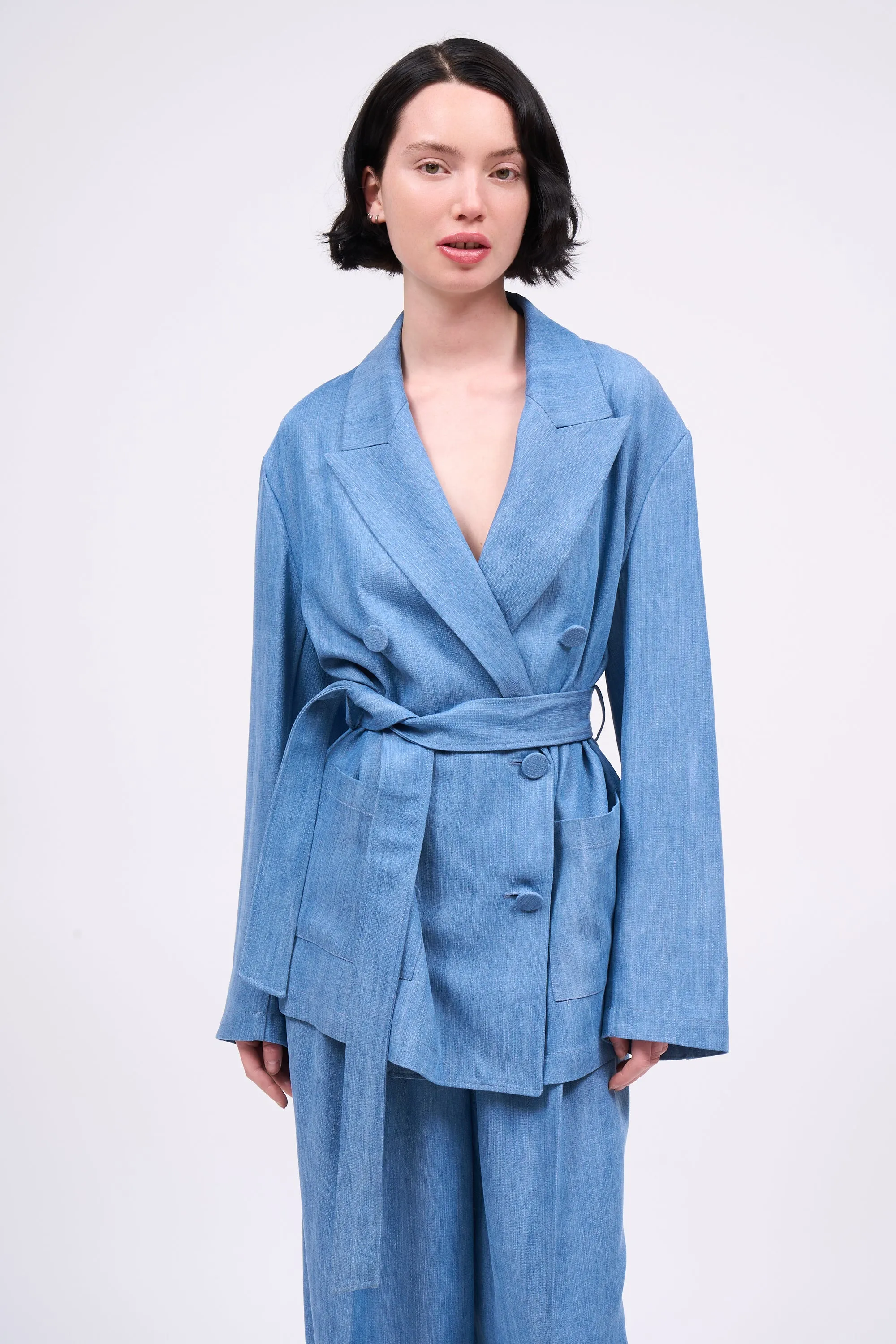 Veste fluide longue en tencel denim sold by Paul & Joe product image thumbnail 2
