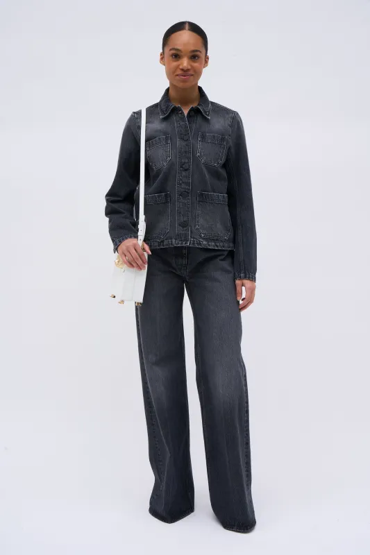 Veste courte en denim délavé sold by Paul & Joe