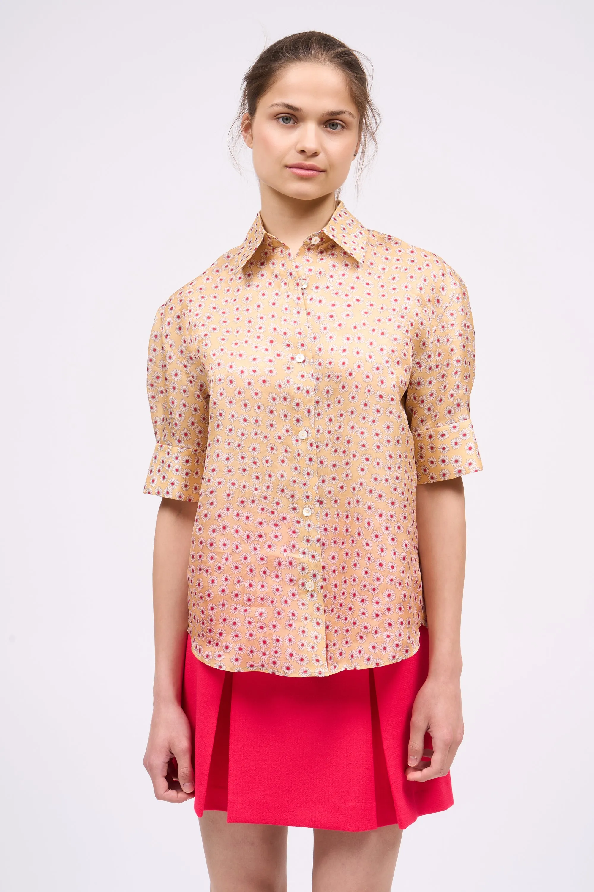 Chemise manche courte en organza de soie imprimée sold by Paul & Joe product image thumbnail 3