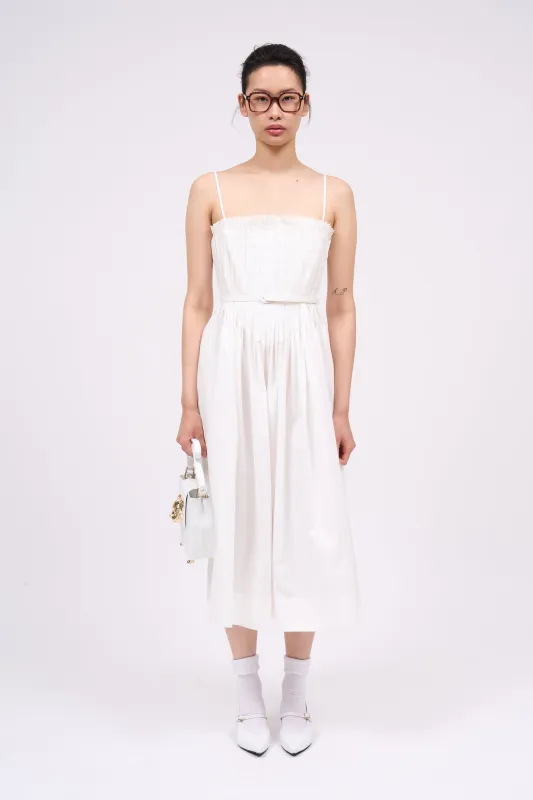 Robe bustier longueur midi en popeline de coton sold by Paul & Joe