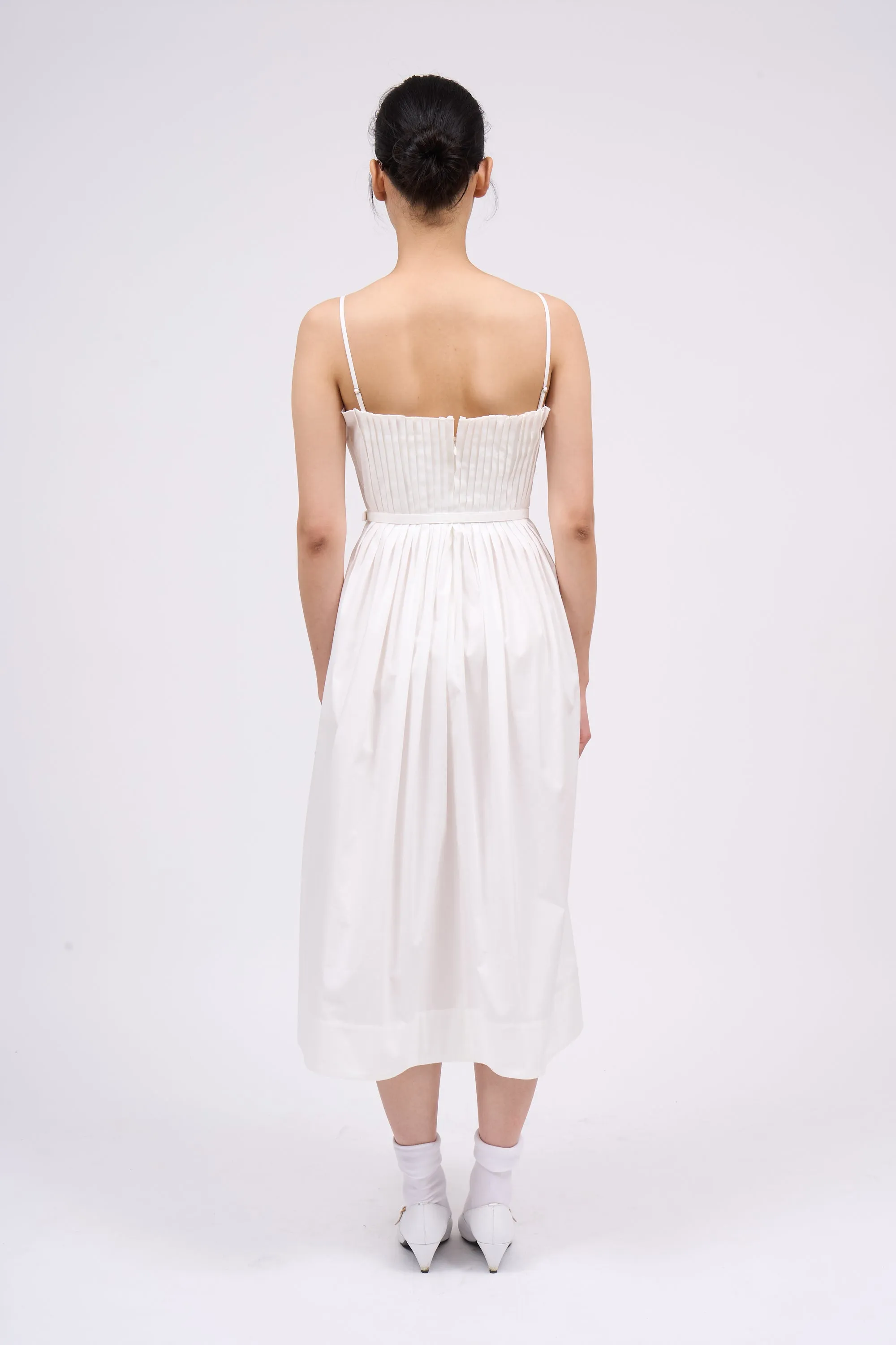 Robe bustier longueur midi en popeline de coton sold by Paul & Joe product image thumbnail 4