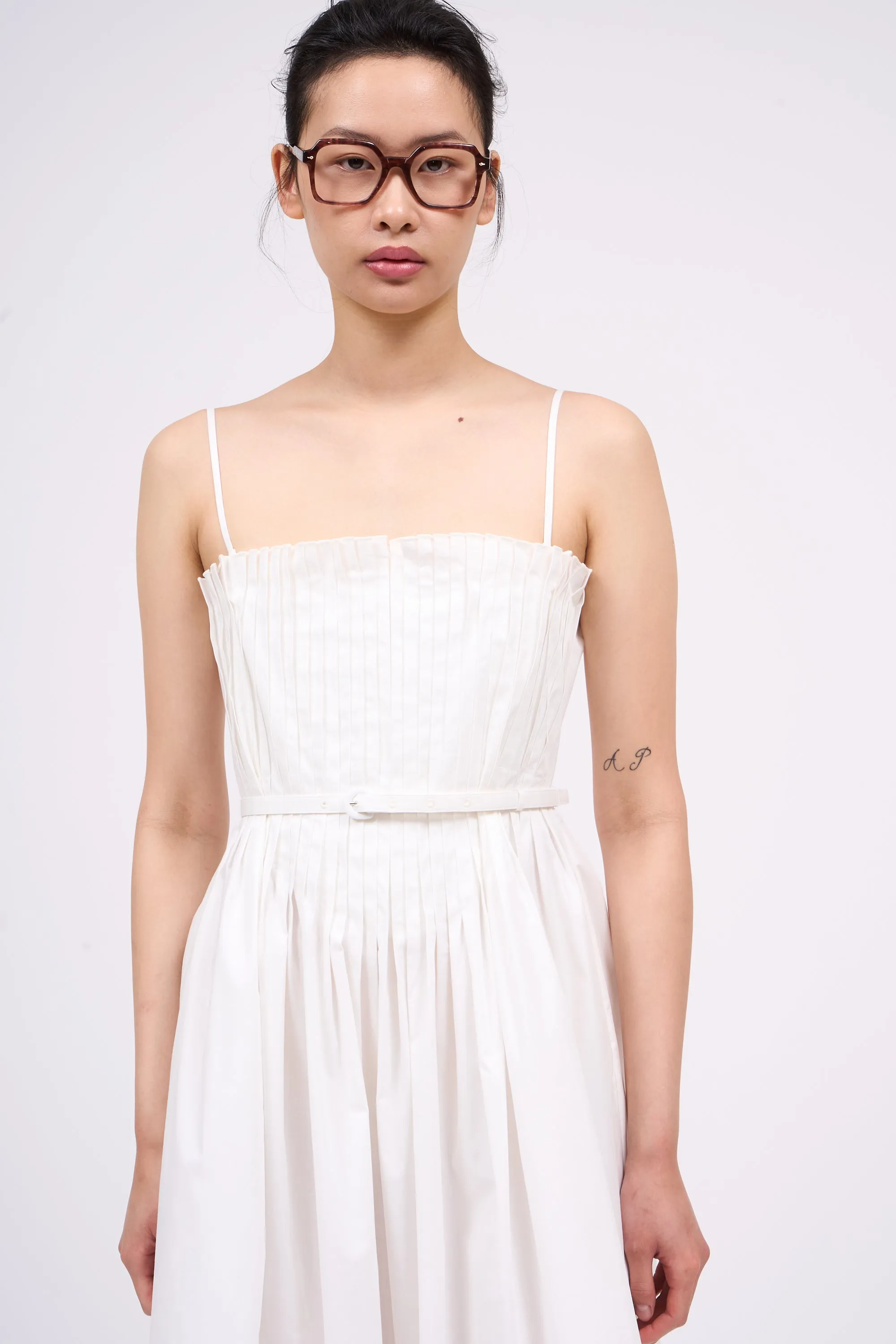 Robe bustier longueur midi en popeline de coton sold by Paul & Joe product image thumbnail 3