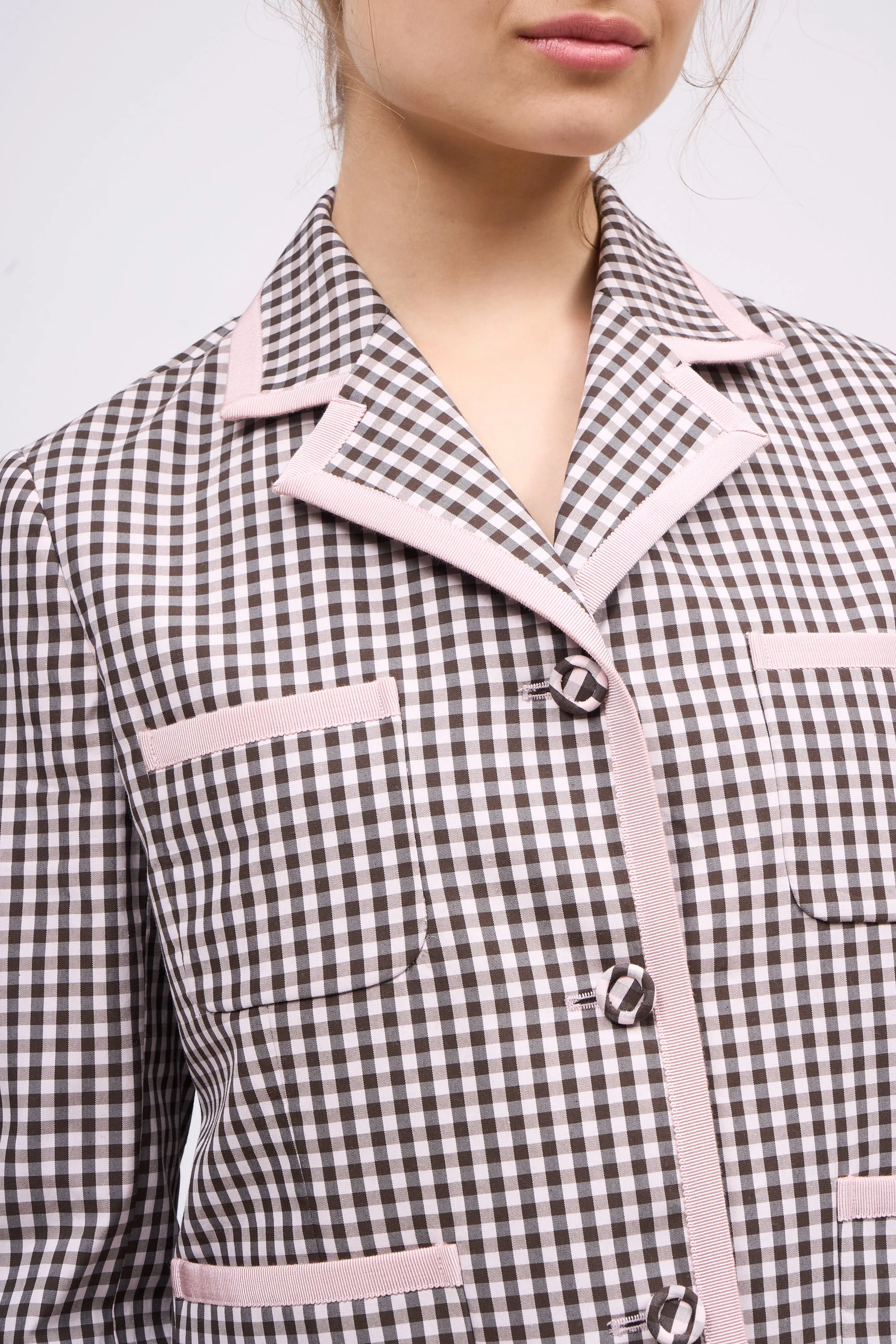 Veste courte en popeline de coton vichy sold by Paul & Joe product image thumbnail 3