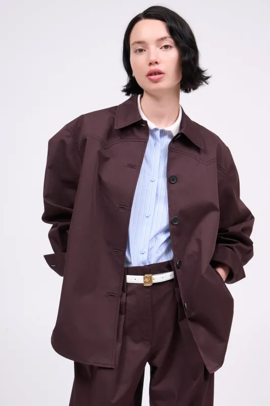 Sur-chemise large en twill de coton sold by Paul & Joe