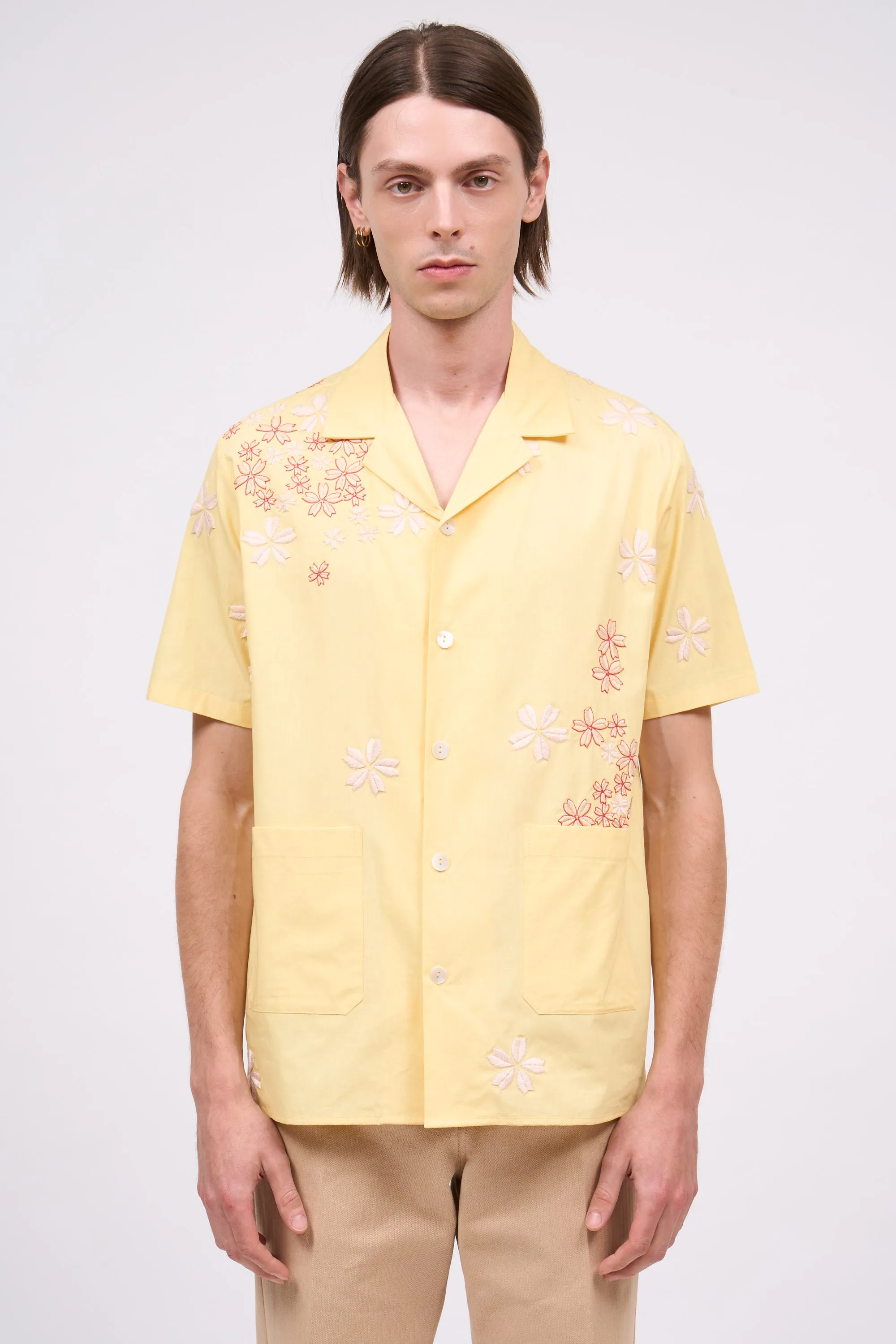 Chemise à manches courtes en coton brodé sold by Paul & Joe