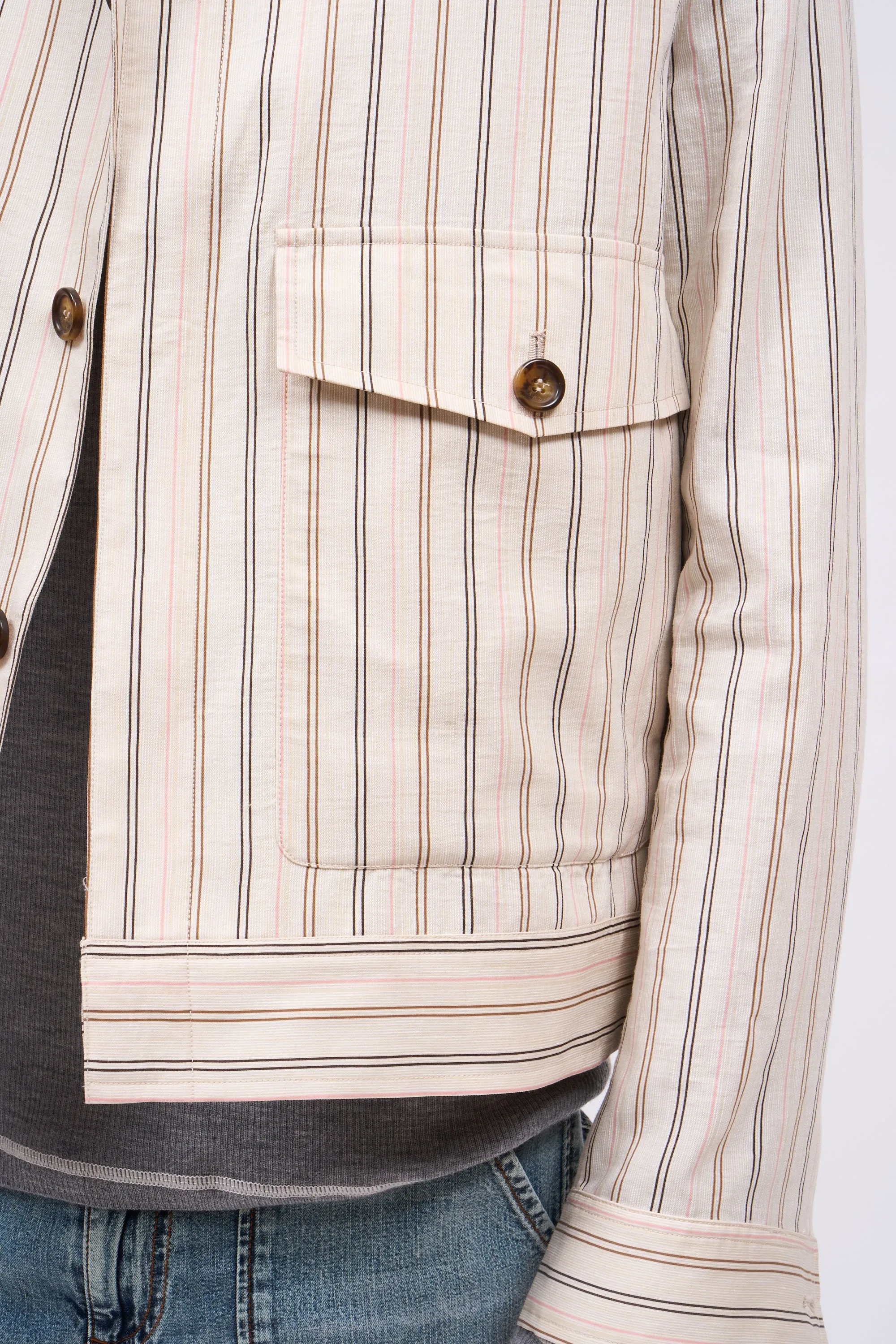 Veste en tencell et lin rayé sold by Paul & Joe product image thumbnail 3