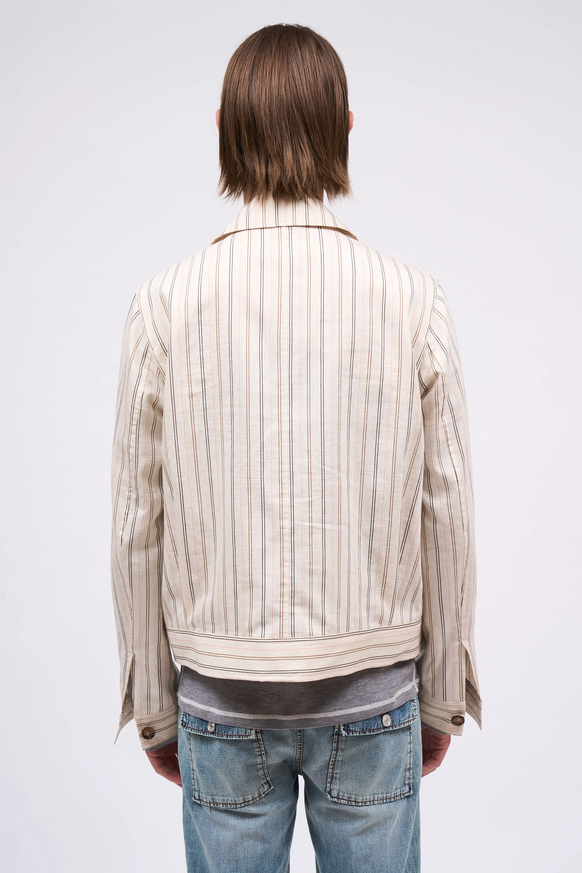 Veste en tencell et lin rayé sold by Paul & Joe product image thumbnail 4