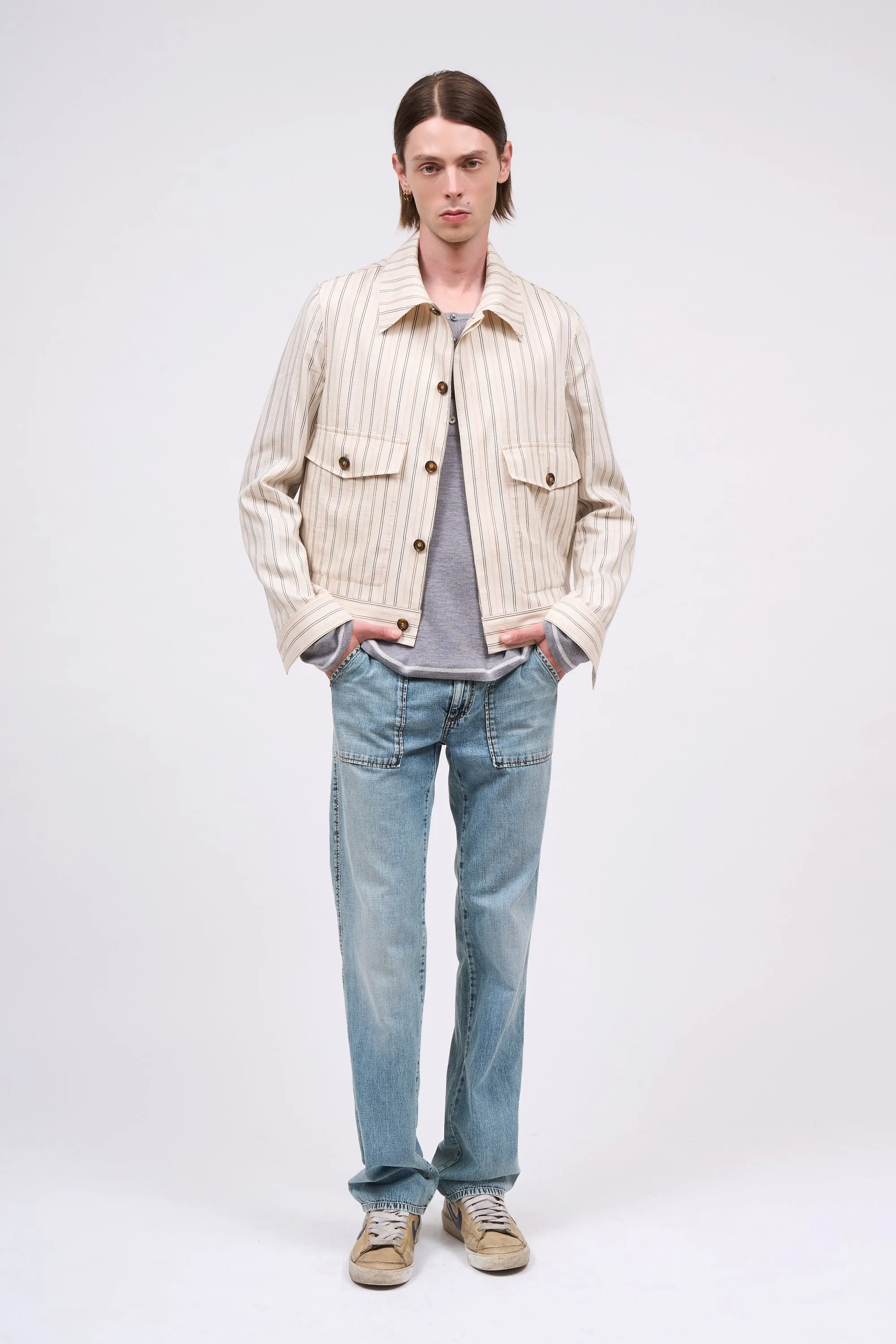 Veste en tencell et lin rayé sold by Paul & Joe product image thumbnail 2