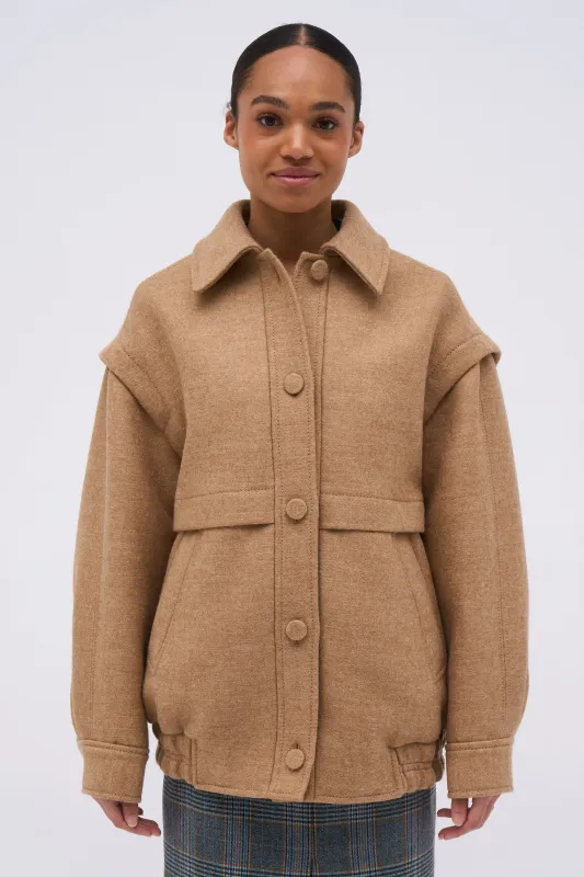 Blouson court en drap de laine made by Paul & Joe