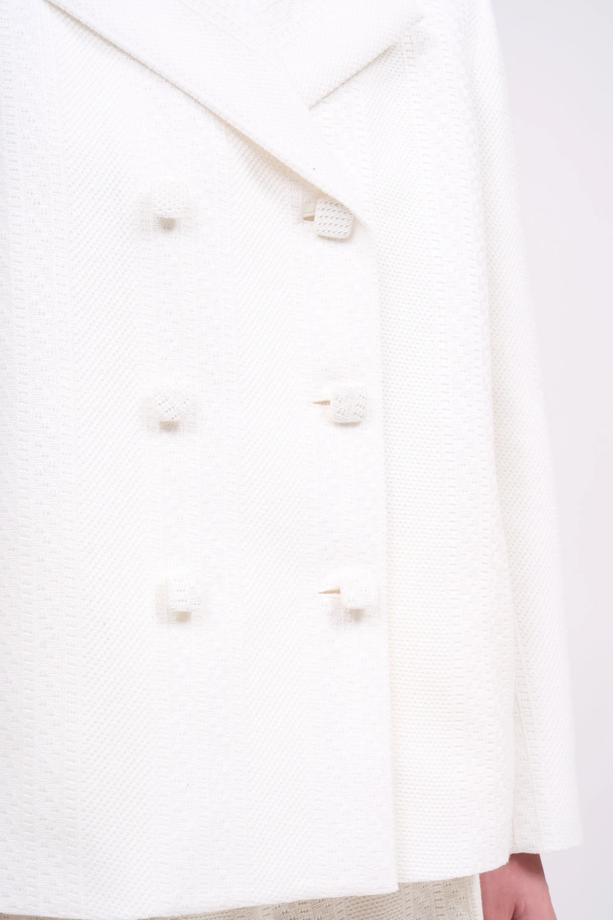 Veste tailleur longue en maille de coton avec pointelle sold by Paul & Joe product image thumbnail 4