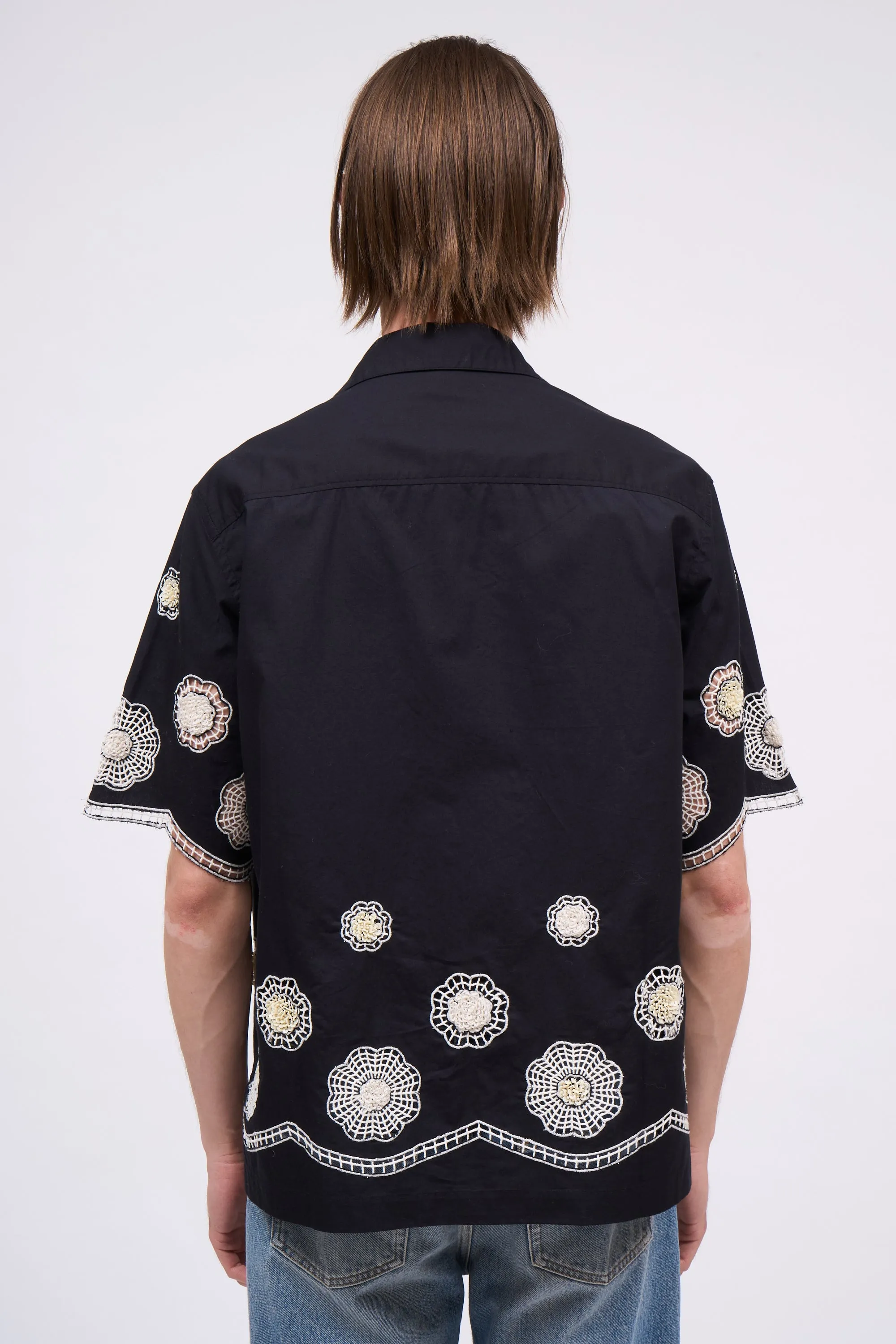 Chemise à manches courtes en coton brodé à la main sold by Paul & Joe product image thumbnail 4