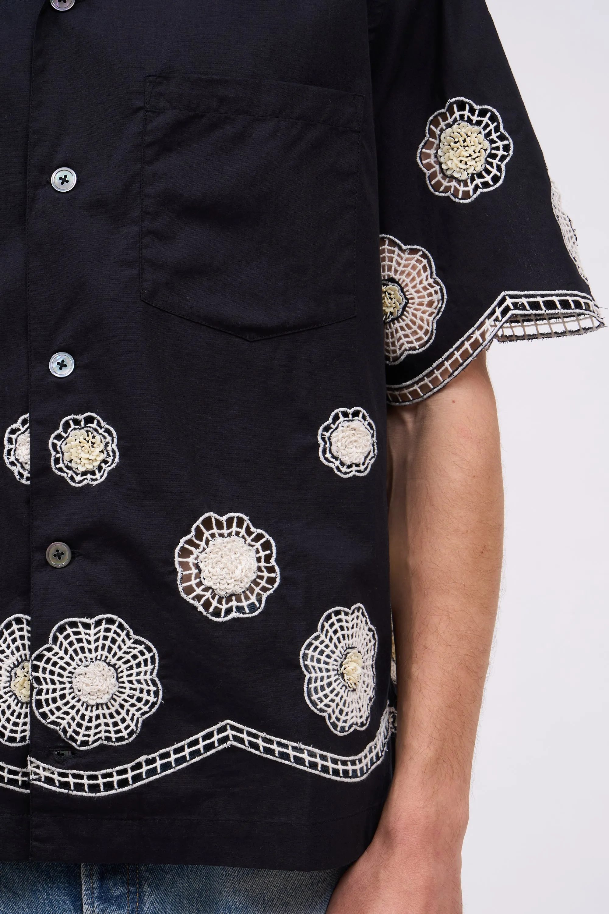 Chemise à manches courtes en coton brodé à la main sold by Paul & Joe product image thumbnail 2