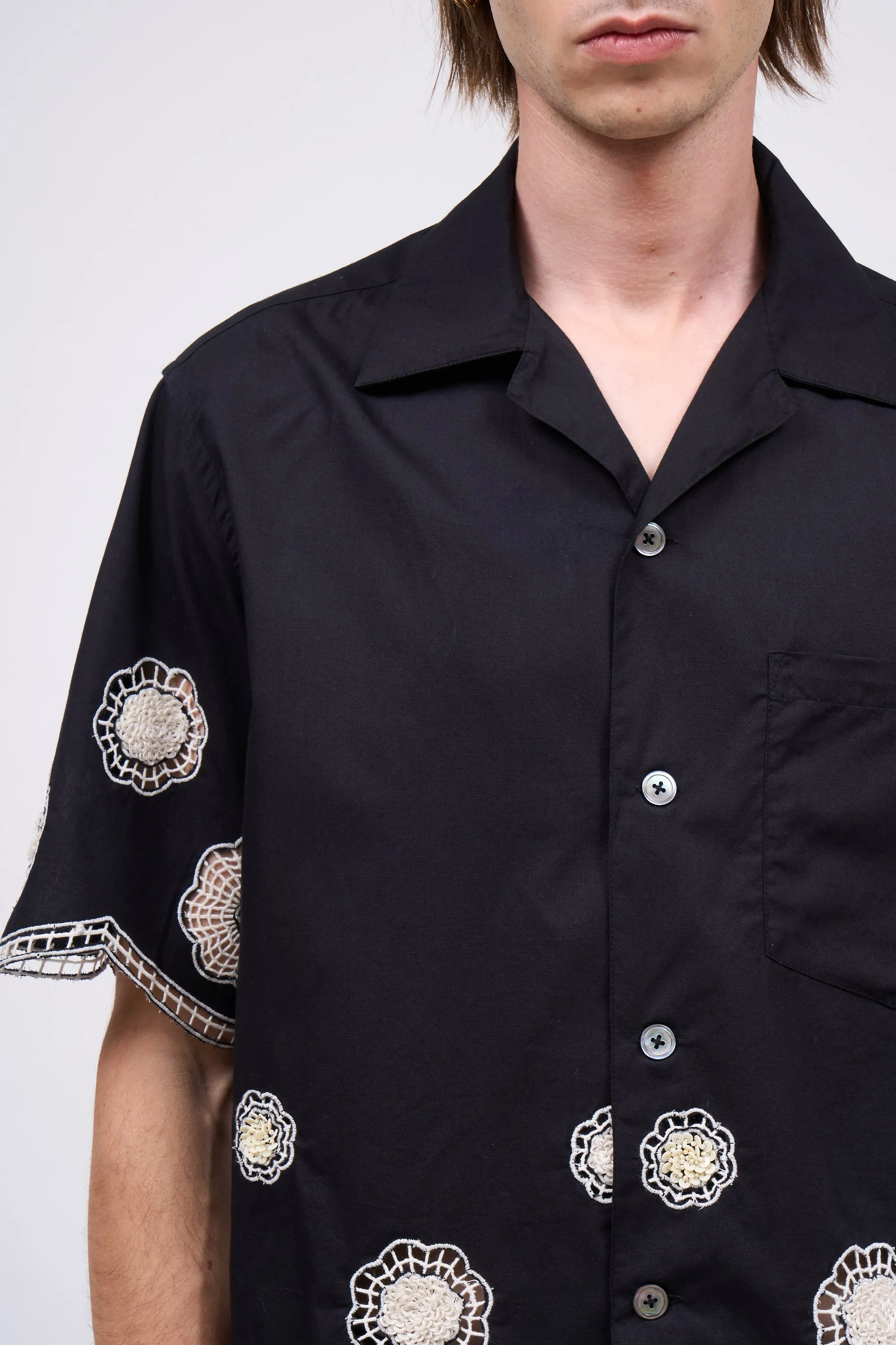 Chemise à manches courtes en coton brodé à la main sold by Paul & Joe product image thumbnail 3