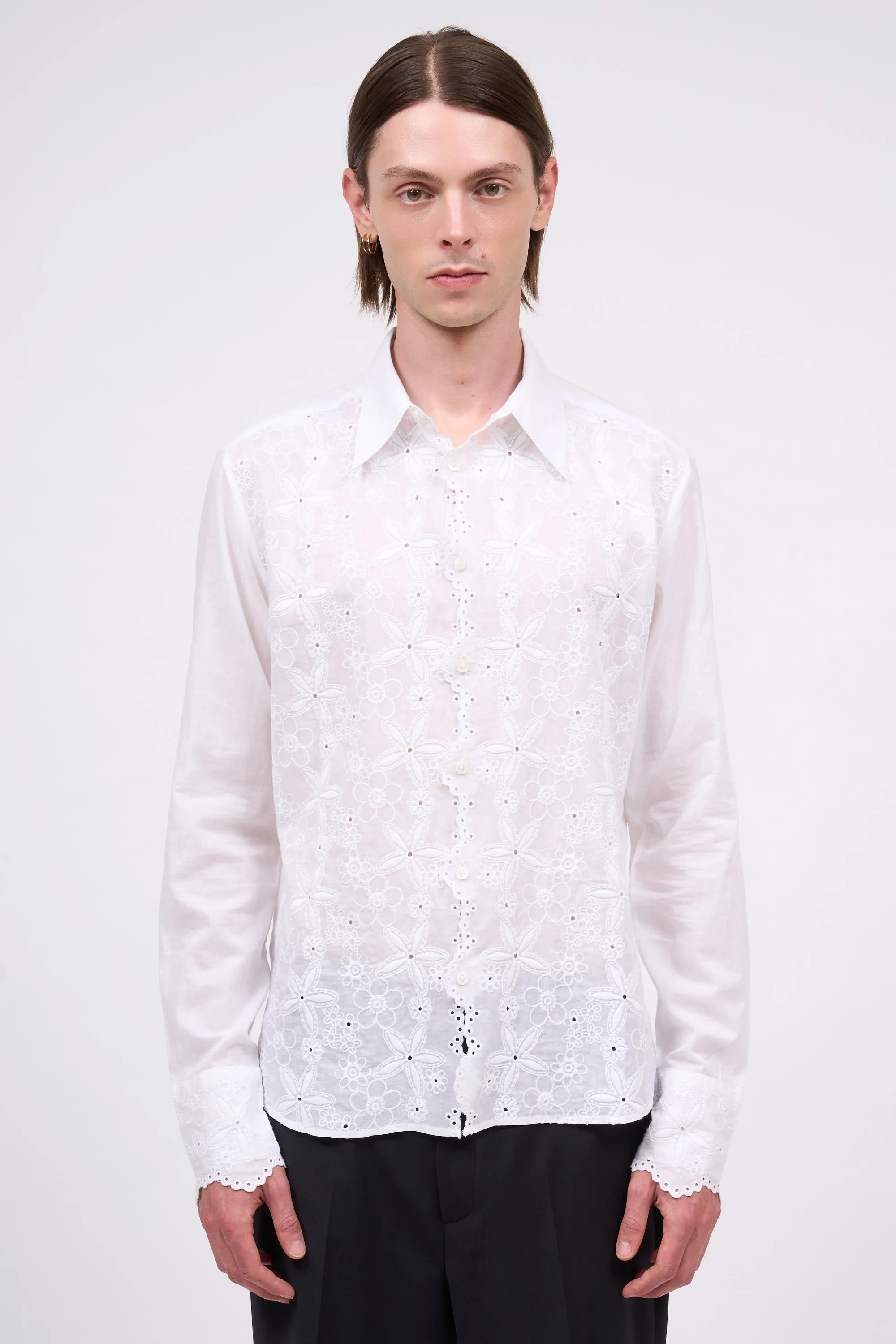 Chemise brodée en voile de coton sold by Paul & Joe