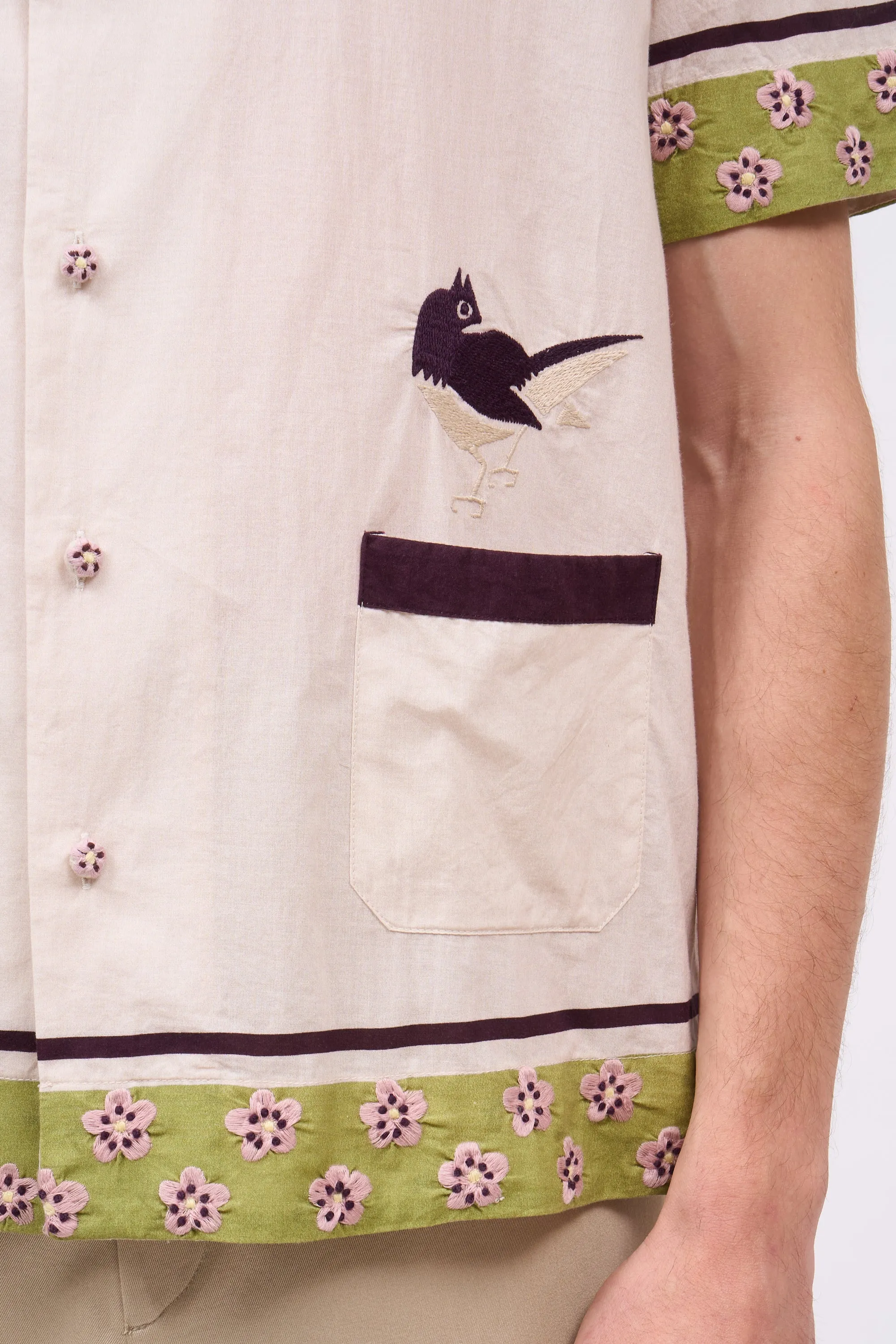 Chemise à manches courtes en coton brodé sold by Paul & Joe product image thumbnail 3