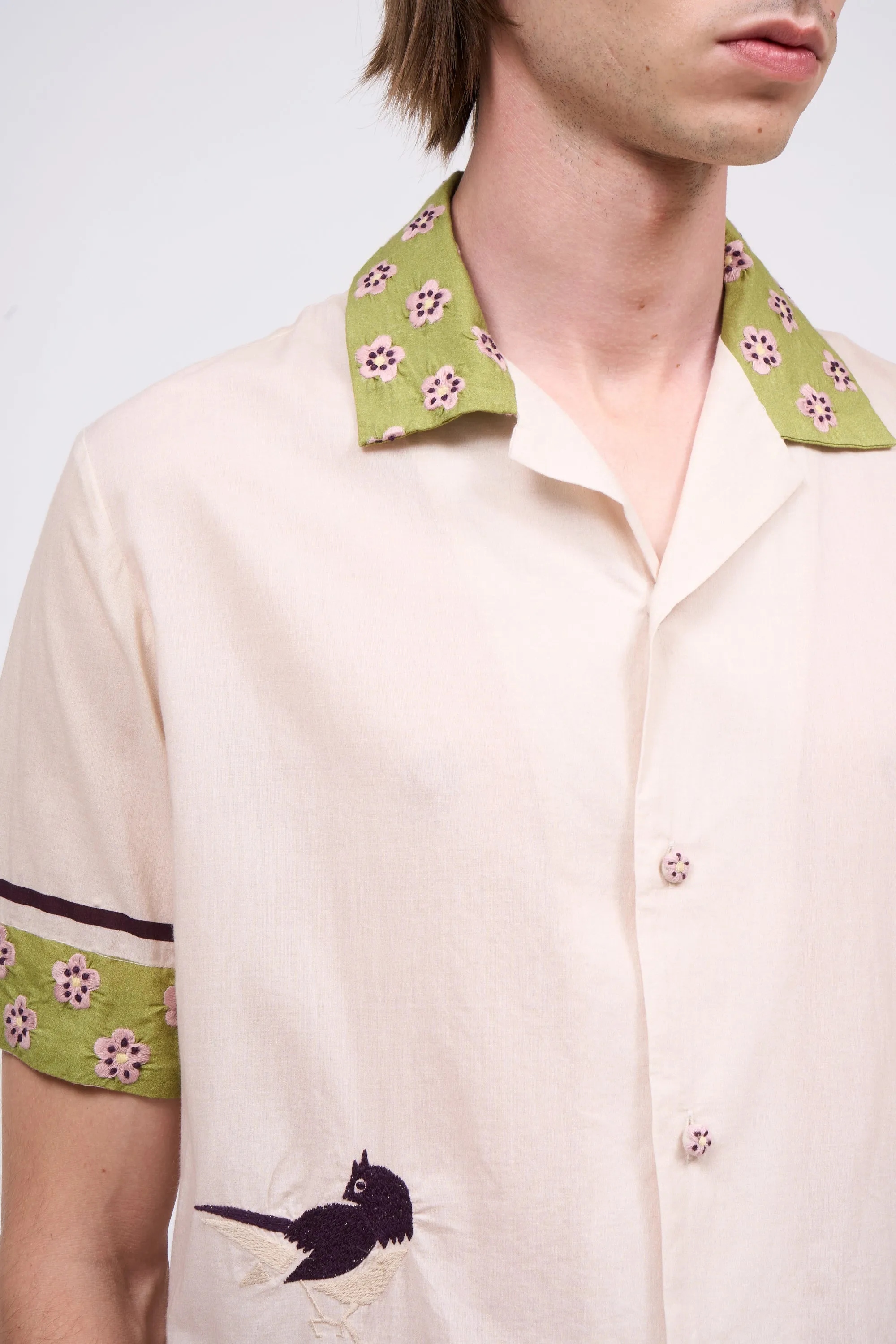 Chemise à manches courtes en coton brodé sold by Paul & Joe product image thumbnail 4