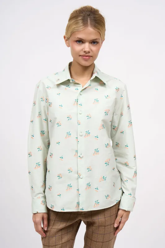 Chemise droite en jacquard de popeline made by Paul & Joe