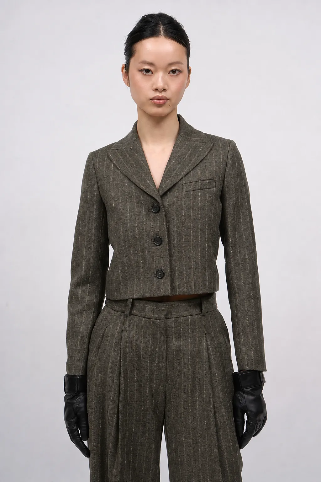 Veste courte en twill de laine rayé sold by Paul & Joe product image thumbnail 5