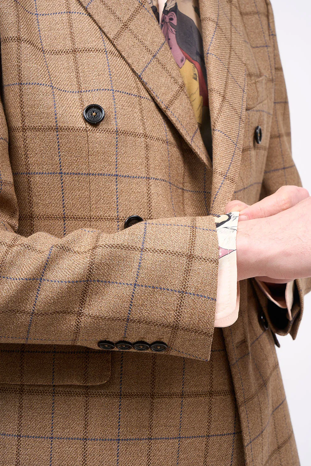 Veste ajustée en tweed de laine à carreaux sold by Paul & Joe product image thumbnail 5