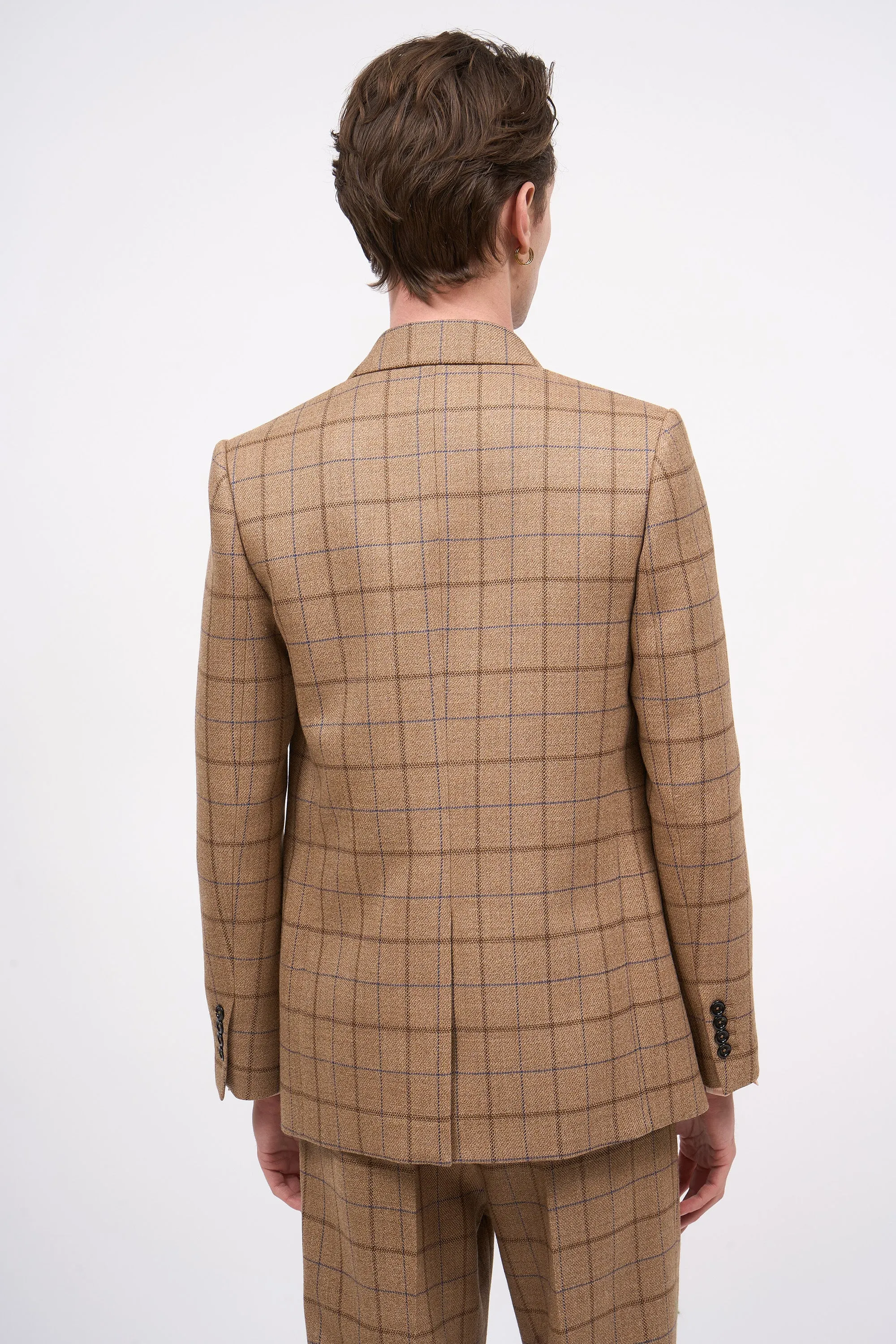 Veste ajustée en tweed de laine à carreaux sold by Paul & Joe product image thumbnail 2