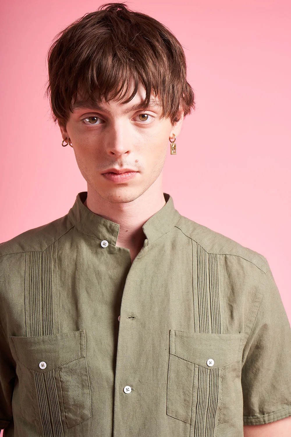 Chemise manches courtes en canva de coton et lin sold by Paul & Joe product image thumbnail 2