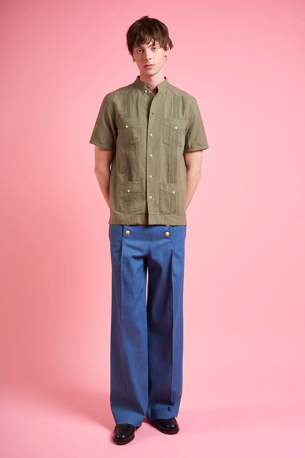 Chemise manches courtes en canva de coton et lin sold by Paul & Joe product image thumbnail 5