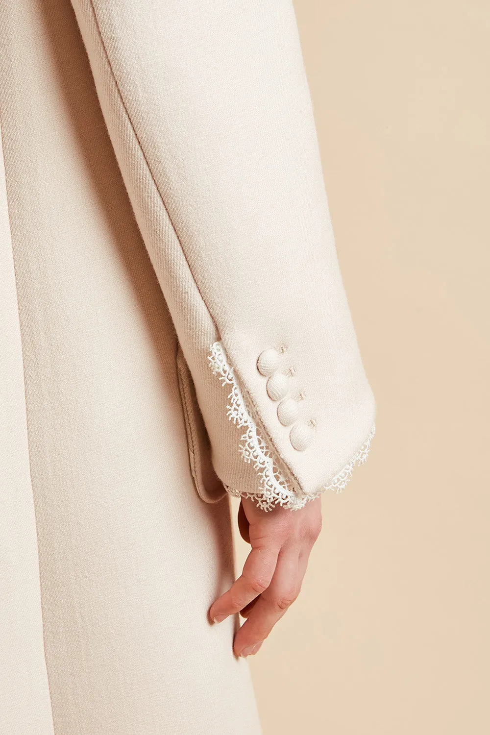 Manteau long avec plastron en dentelle sold by Paul & Joe product image thumbnail 3