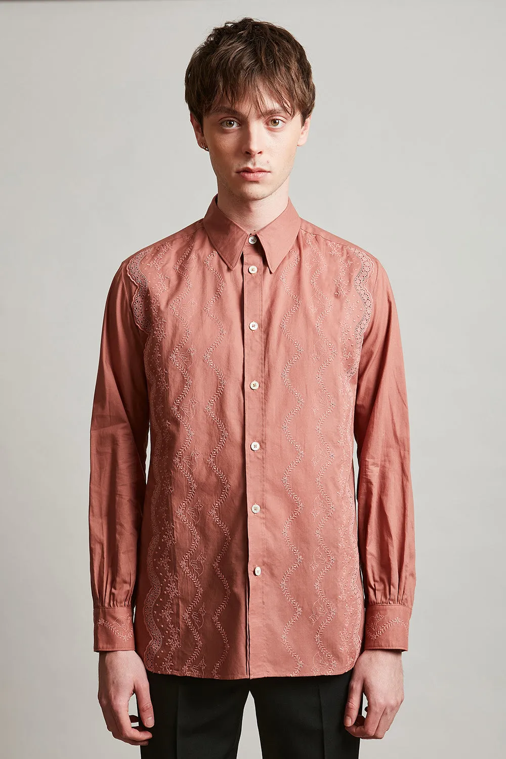 Chemise en voile de coton brodée d'un motif floral sold by Paul & Joe