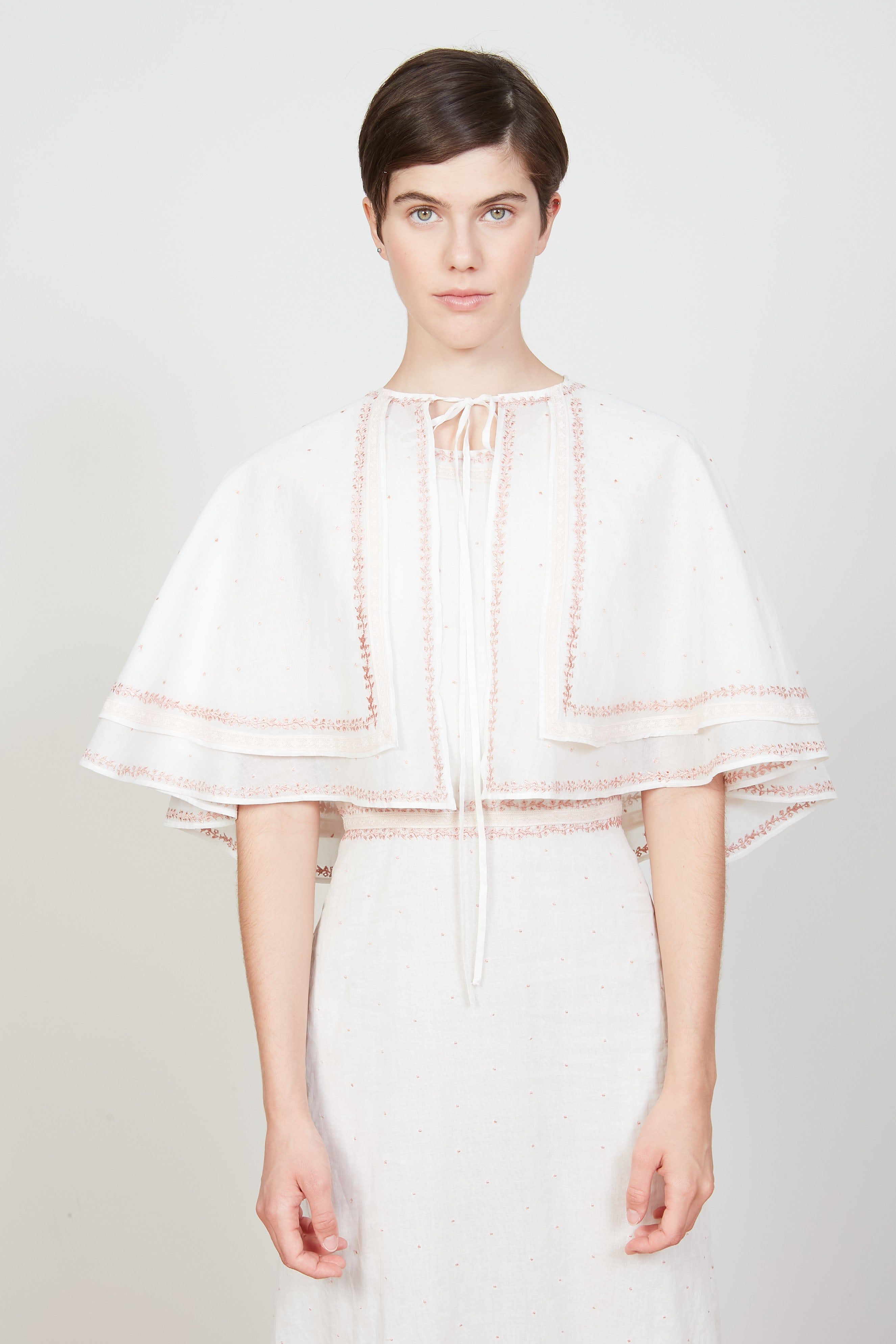 Cape courte en organza brodé sold by Paul & Joe
